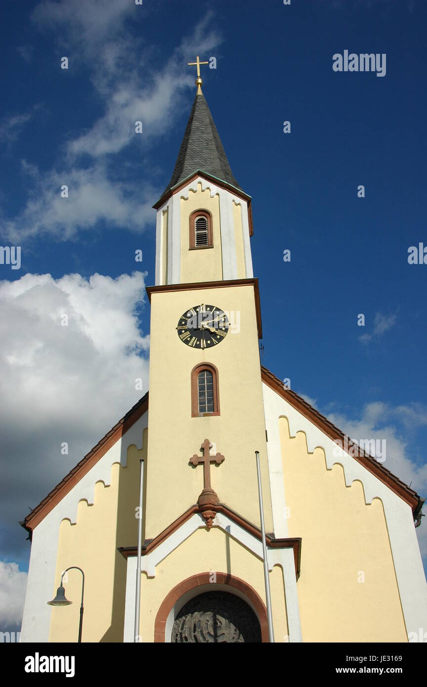 catholic church of the assumption in maximiliansau / pfalz Stock Photo