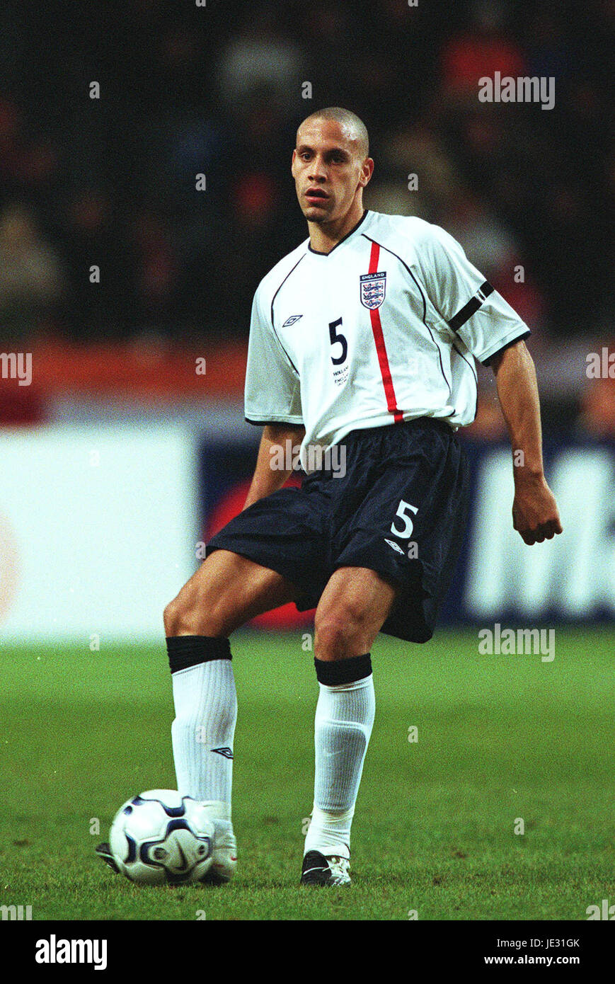 Rio Ferdinand England Leeds United Fc Amsterdam Arena Amsterdam 13 February 02 Stock Photo Alamy