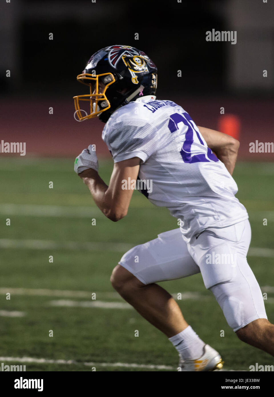 NORCAL Lions Club Football All Stars action in Oroville, California. Stock Photo