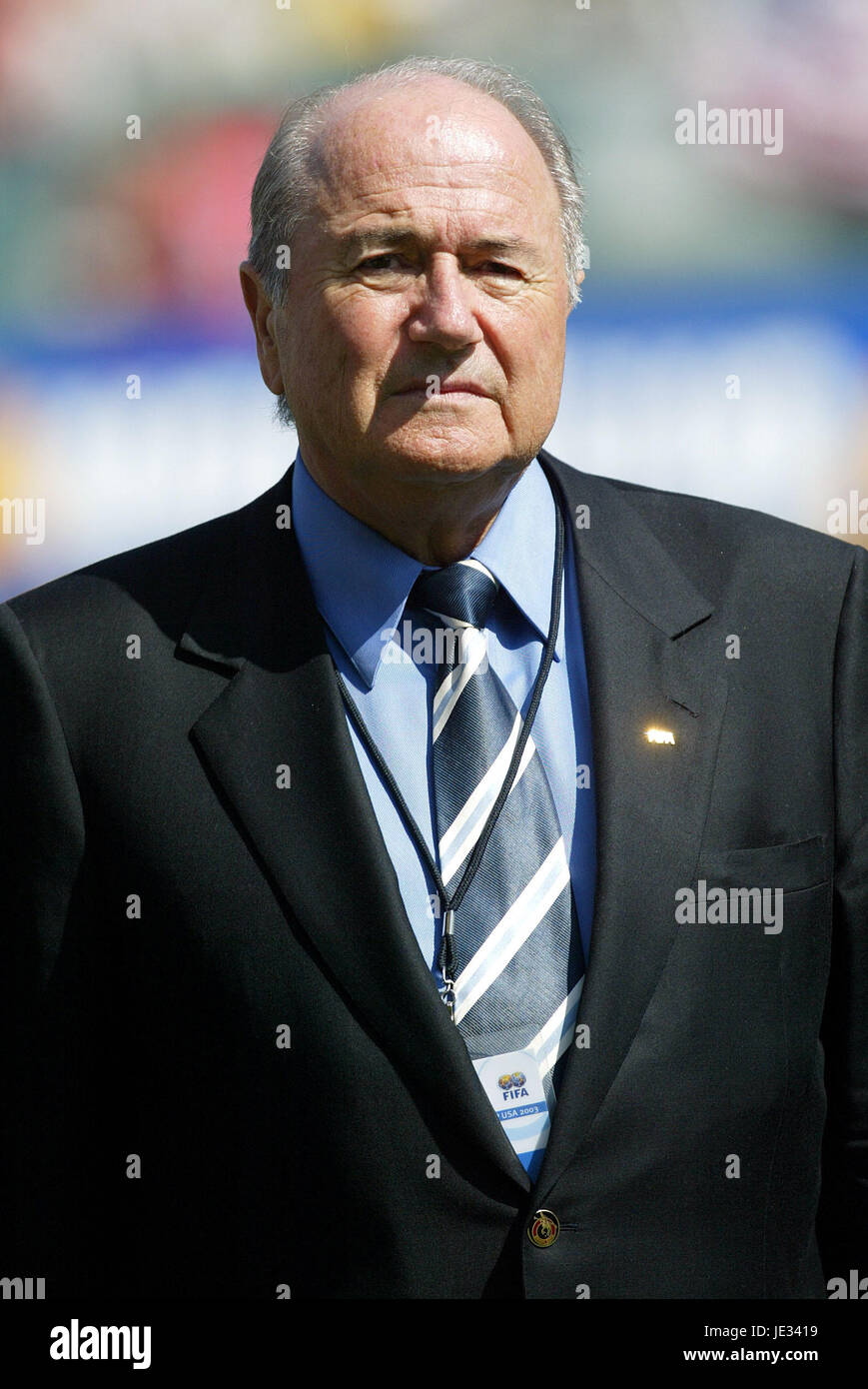 SEPP BLATTER FIFA PRESIDENT CARSON LOS ANGELES USA 11 October 2003 Stock Photo