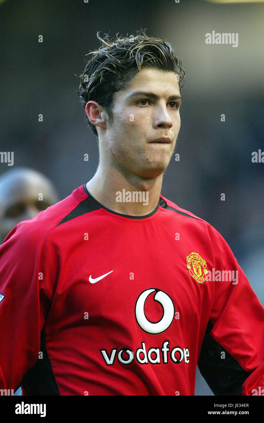 CRISTIANO RONALDO MANCHESTER UNITED FC OLD TRAFFORD MANCHESTER ENGLAND 13  December 2003 Stock Photo - Alamy