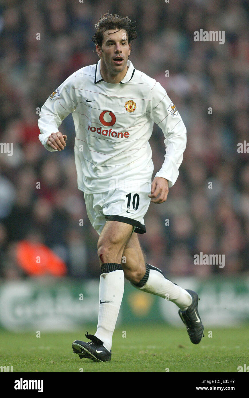RUUD VAN NISTELROOY MANCHESTER UNITED FC ANFIELD LIVERPOOL ENGLAND 09 November 2003 Stock Photo