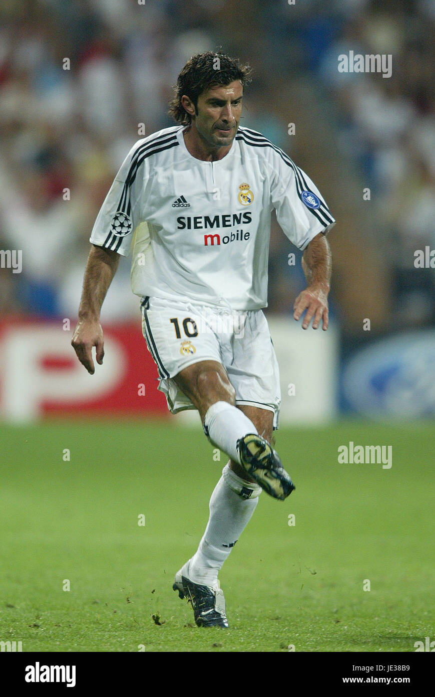Maillot Real Madrid 2003/04 Signé Luis Figo – Réplique Certifiée, Très Rare, Avec Preuve