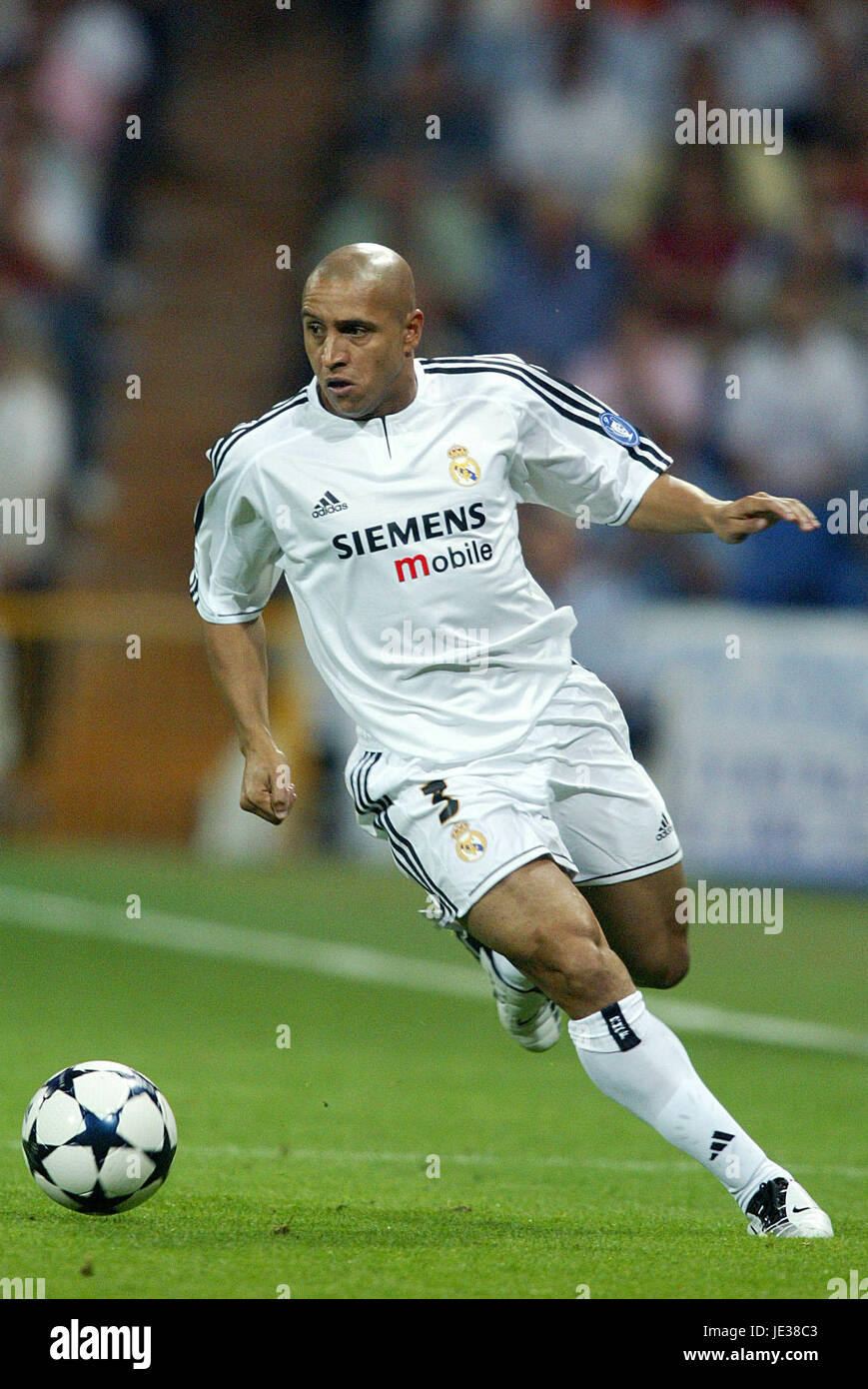 Photo Picture Photo Roberto Carlos Real Madrid Signé Sans Haut Match Porté