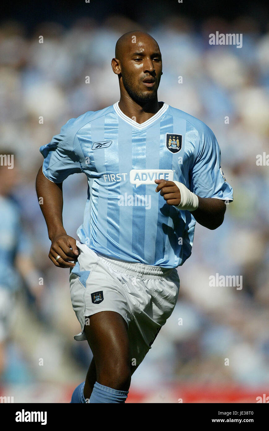 Maillot Manchester City 2002/2003 ANELKA Taille M - Bleu Domicile - Occasion