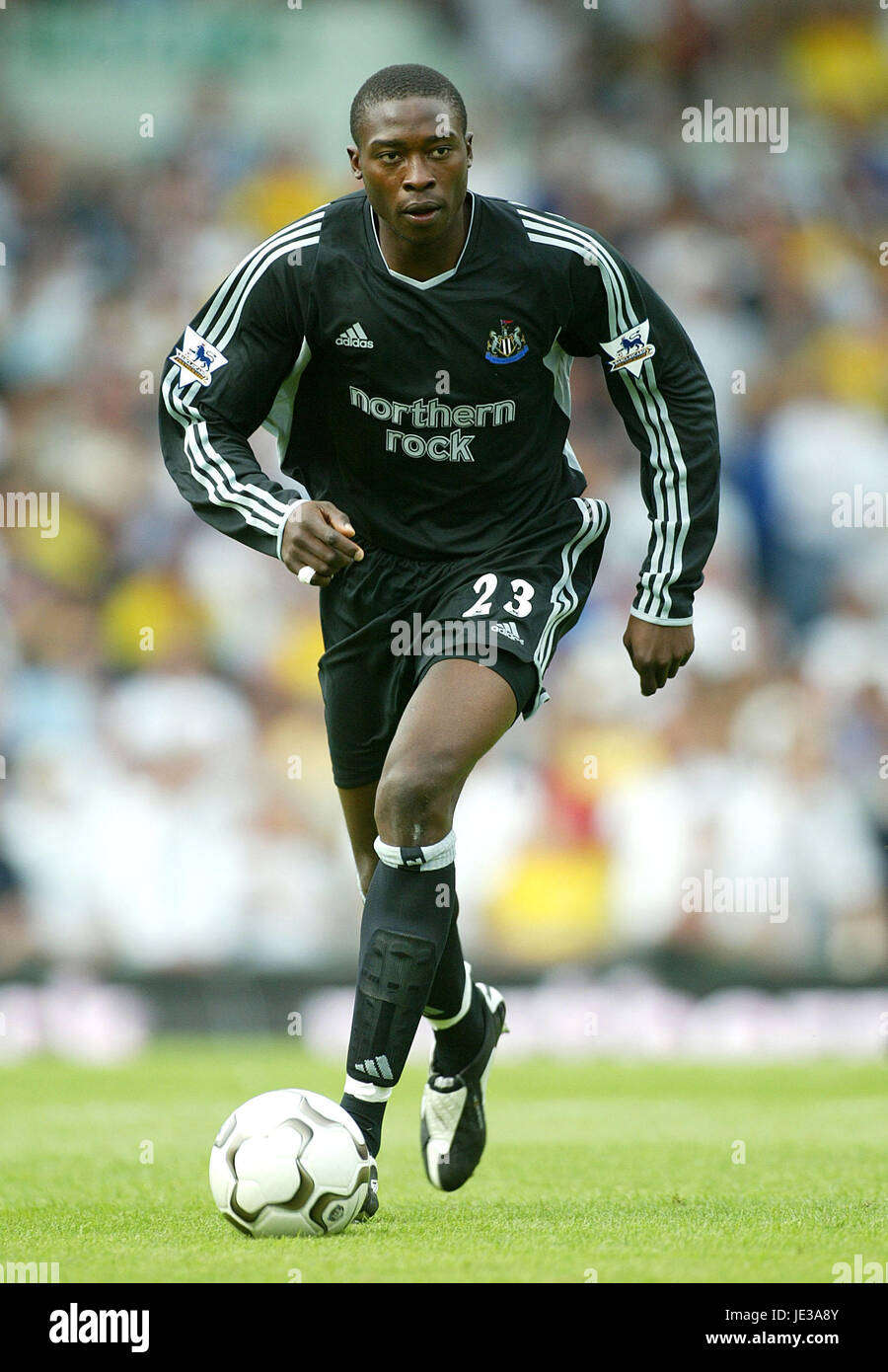 SHOLA AMEOBI NEWCASTLE UNITED FC ELLAND ROAD LEEDS ENGLAND 17 August ...