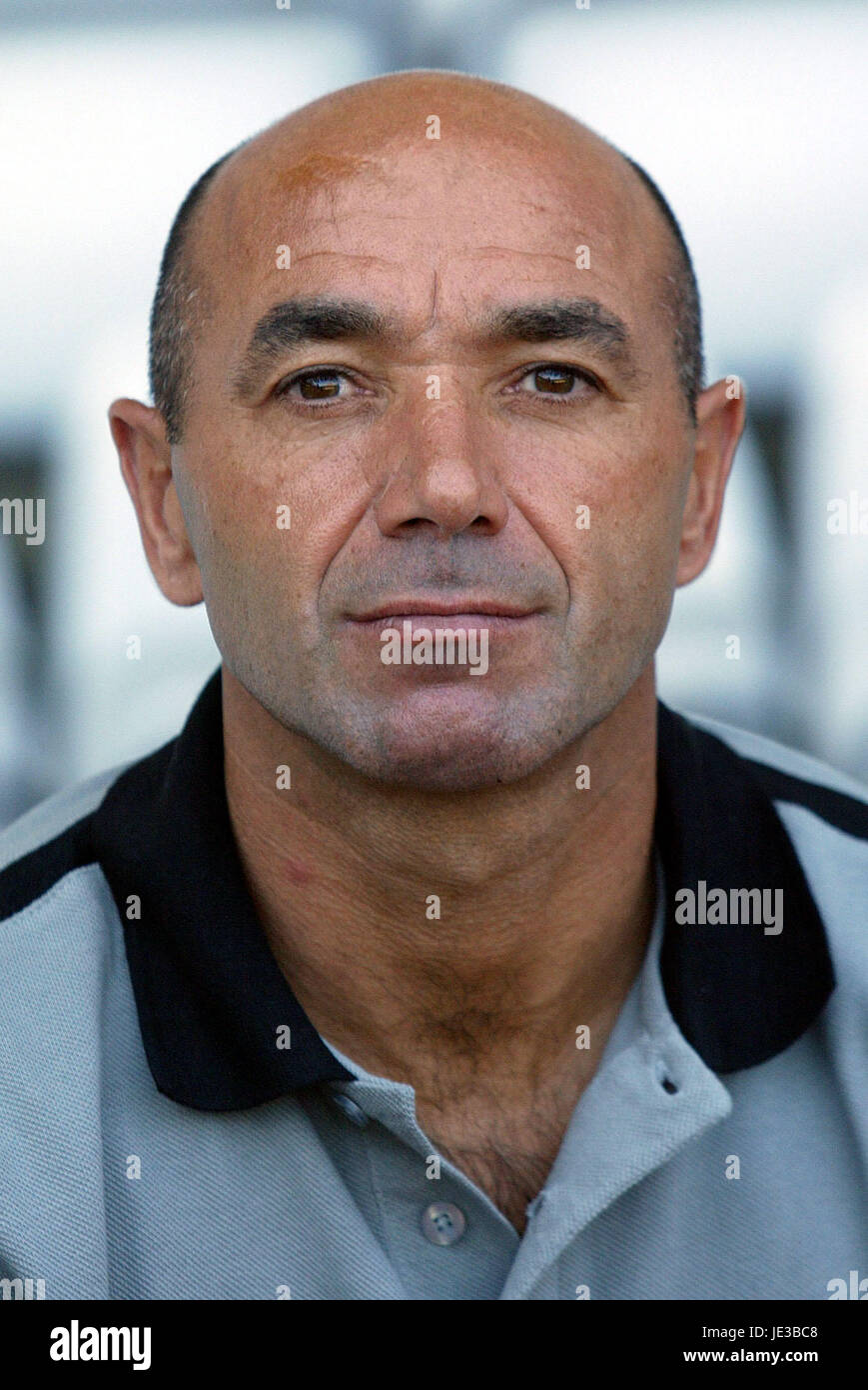 JAIME PACHECO REAL MALLORCA COACH PRIDE PARK STADIUM DERBY ENGLAND 03 August 2003 Stock Photo