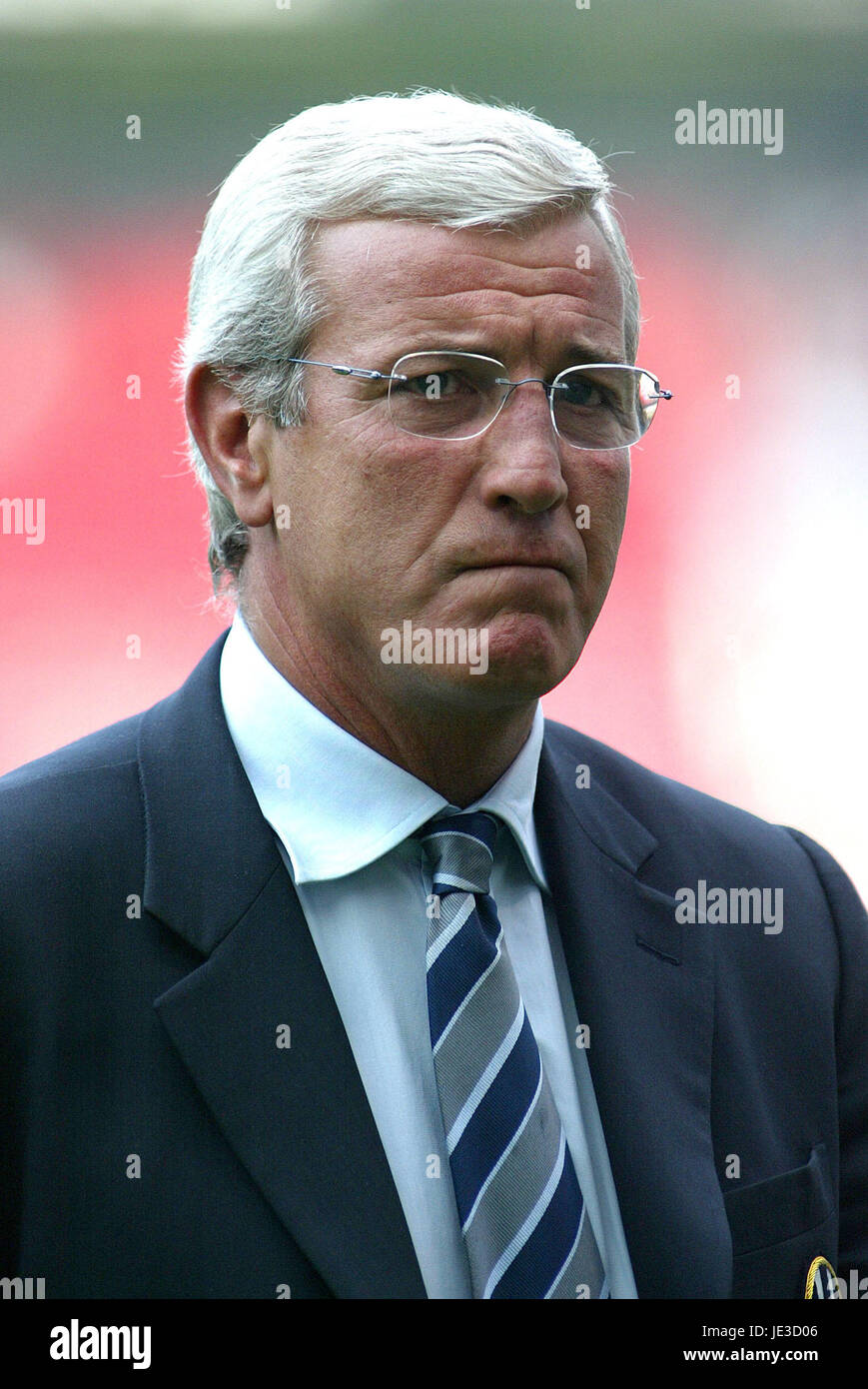 MARCELLO LIPPI JUVENTUS COACH OLD TRAFFORD MANCESTER ENGLAND 28 May 2003 Stock Photo