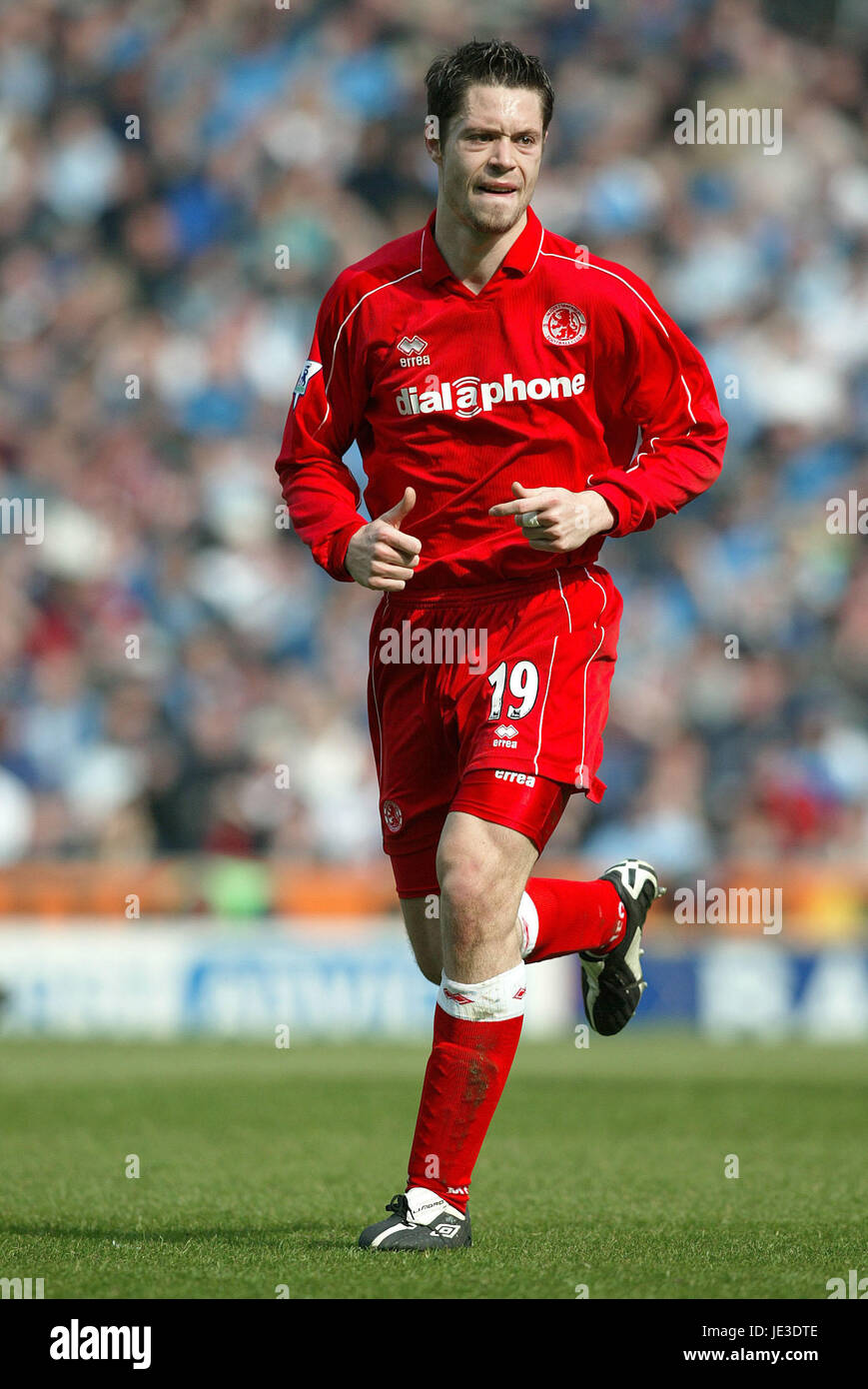 MALCOLM CHRISTIE MIDDLESBROUGH FC MAINE ROAD MANCHESTER ENGLAND 12