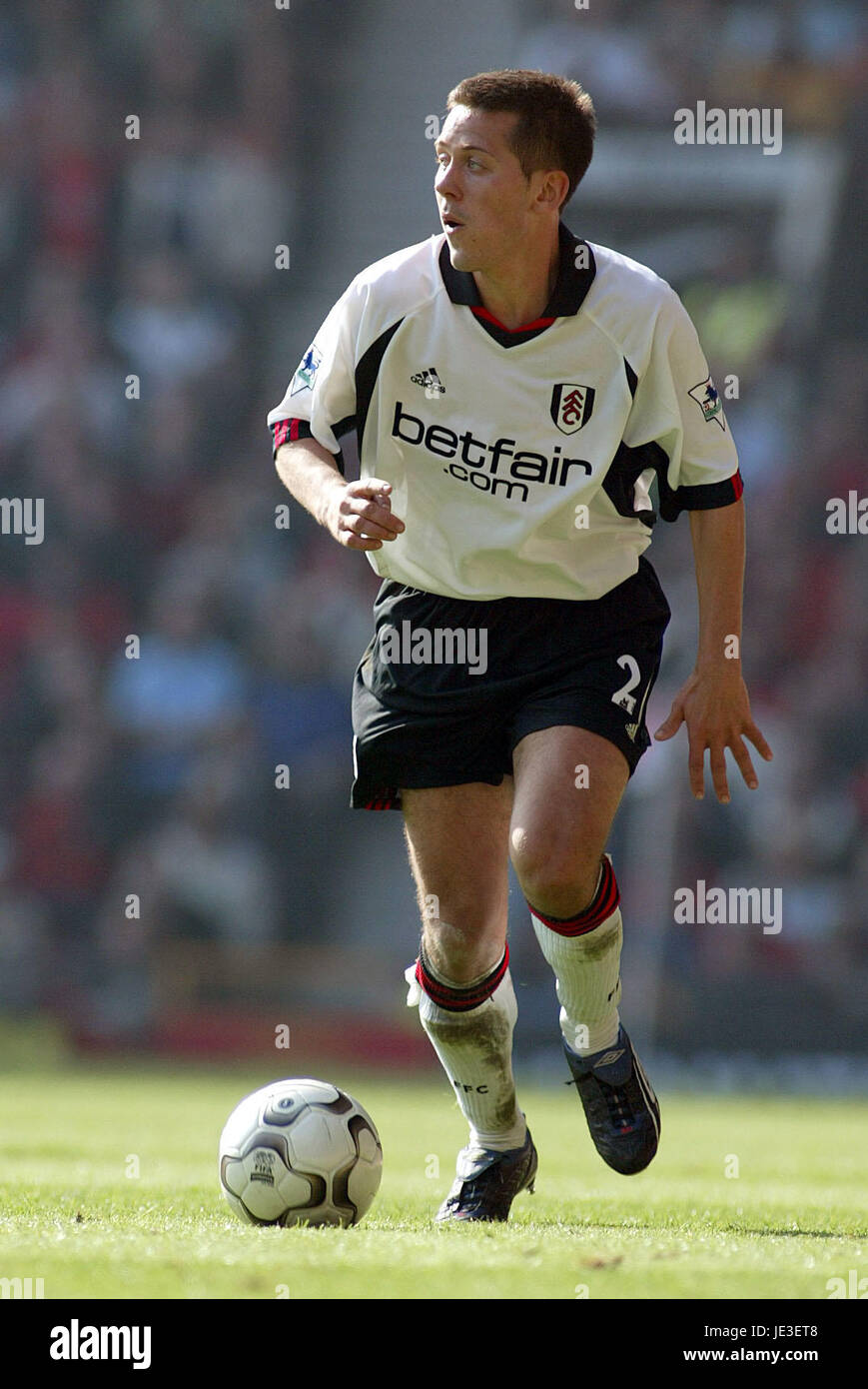 JON HARLEY FULHAM FC OLD TRAFFORD MANCESTER 22 March 2003 Stock Photo