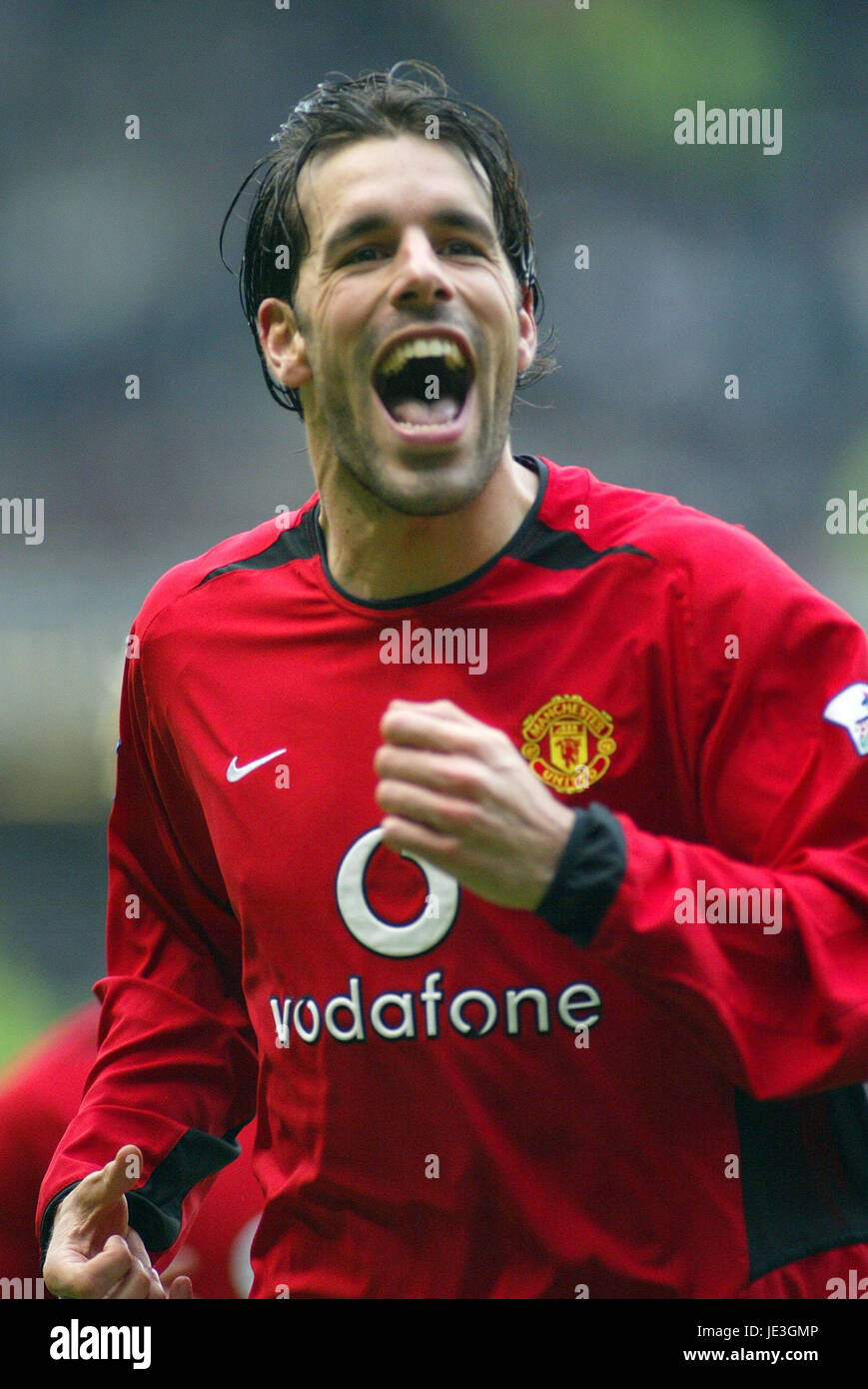 RUUD VAN NISTELROOY MANCHESTER UNITED FC OLD TRAFFORD MANCESTER 26 January 2003 Stock Photo