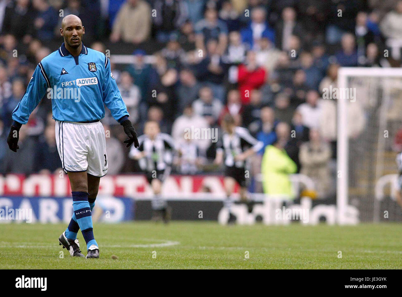 Maillot Domicile Manchester City 2002/2003 - Nicolas Anelka, Taille M, Bleu Le Coq Sportif - Occasion