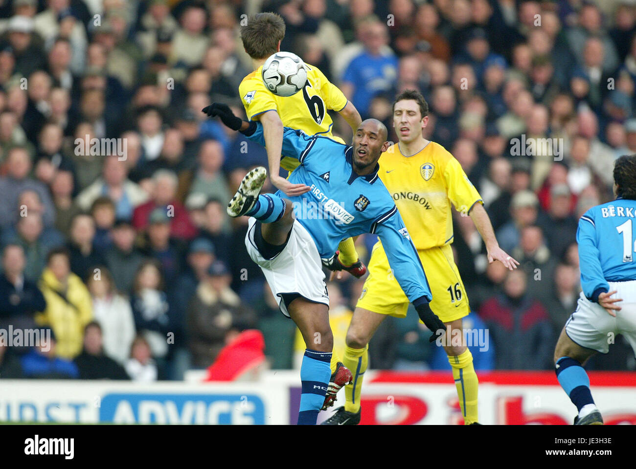 Manchester city v leeds united at maine road hi-res stock photography and images