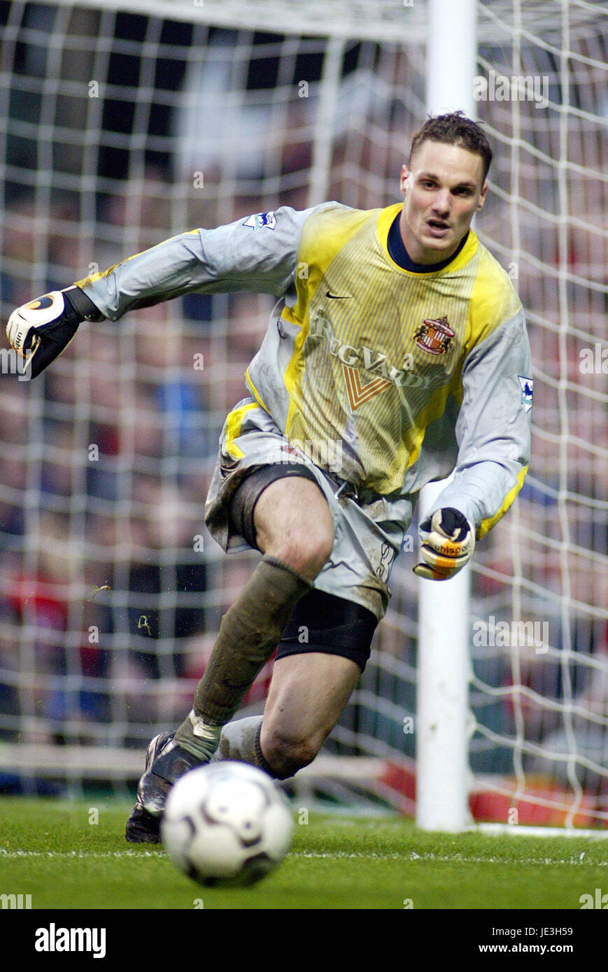 JURGEN MACHO SUNDERLAND FC OLD TRAFFORD MANCESTER 01 January 2003 Stock Photo