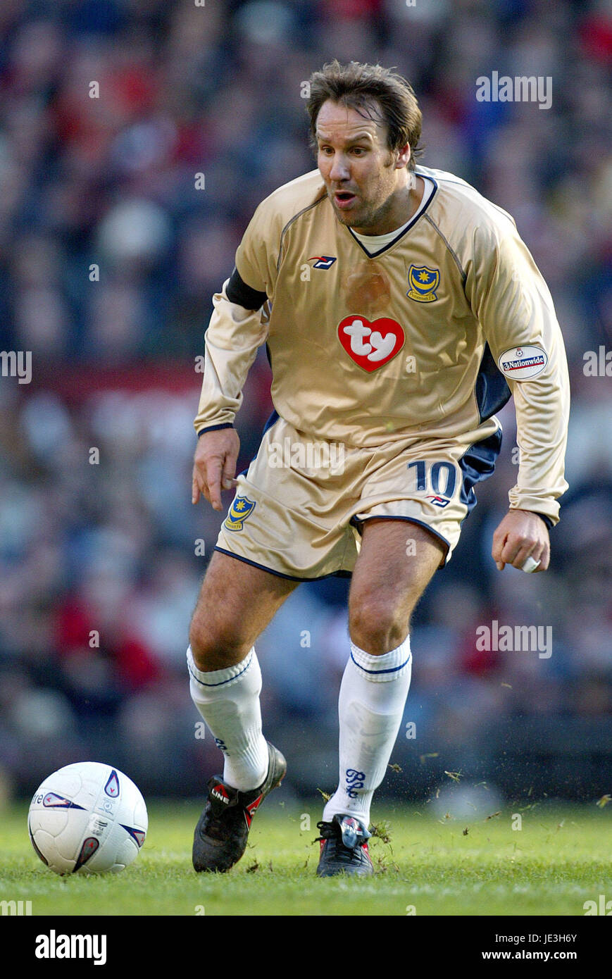 PAUL MERSON PORTSMOUTH FC OLD TRAFFORD MANCESTER 04 January 2003 Stock Photo