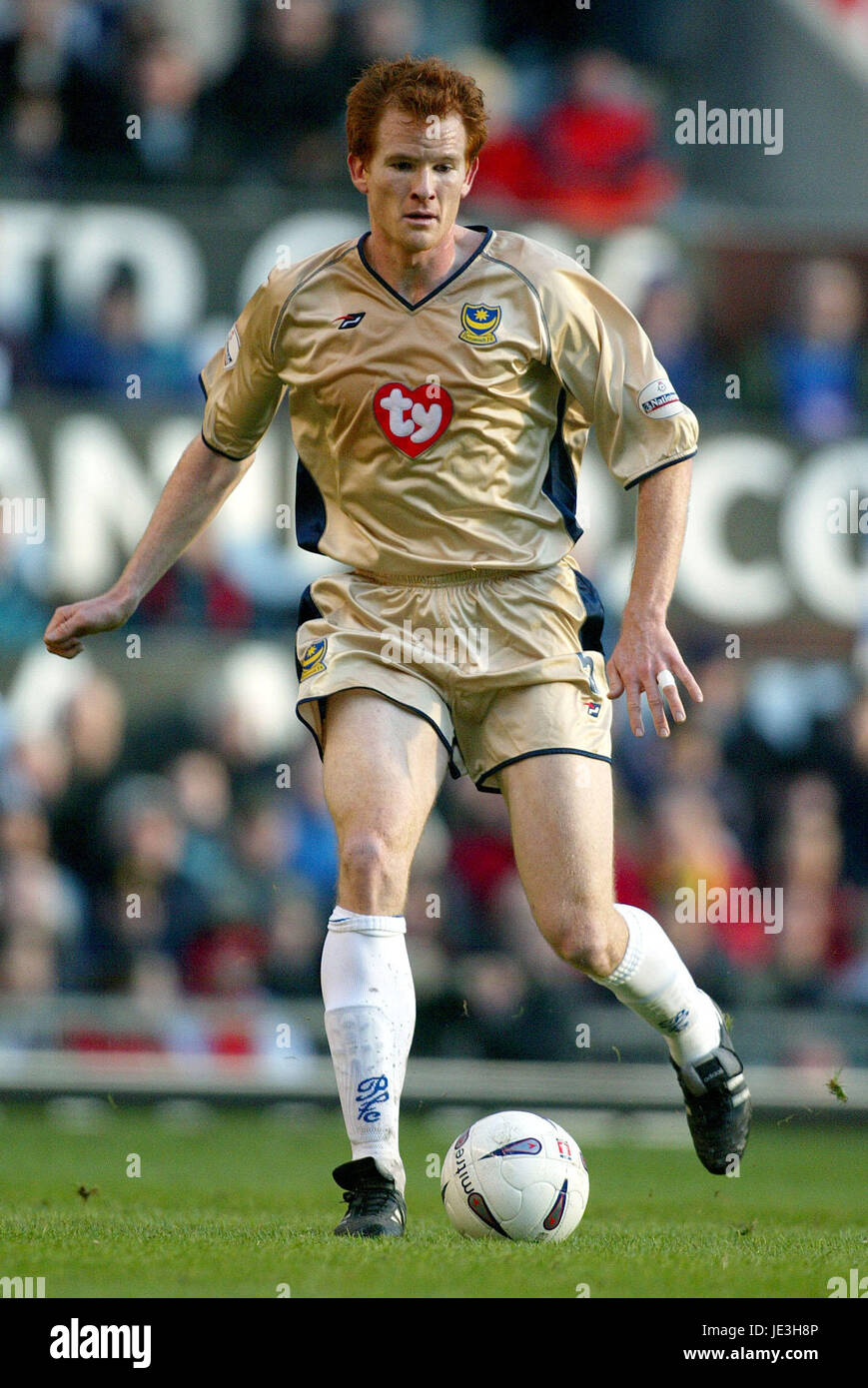 HAYDEN FOXE PORTSMOUTH FC OLD TRAFFORD MANCESTER 04 January 2003 Stock Photo