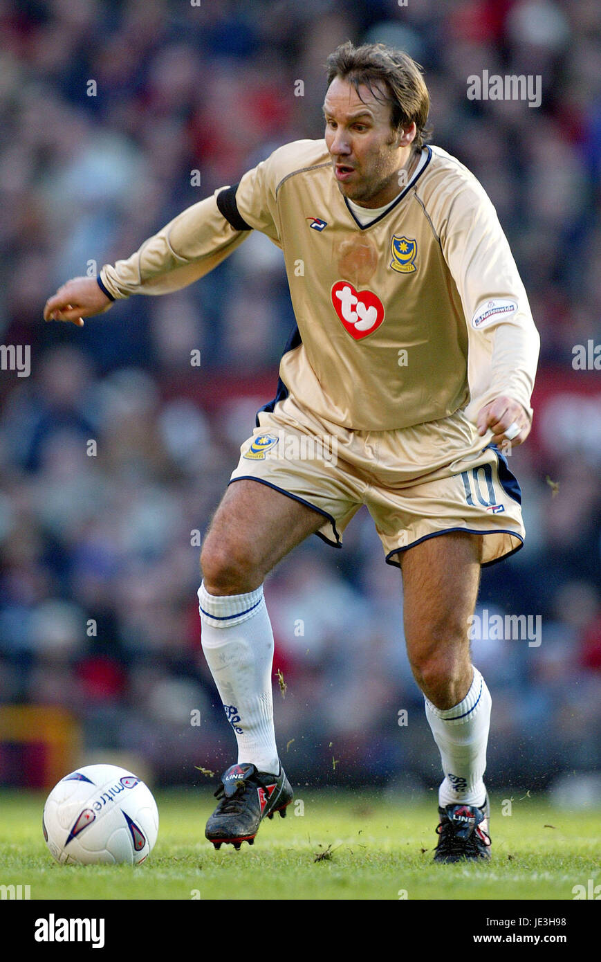 PAUL MERSON PORTSMOUTH FC OLD TRAFFORD MANCESTER 04 January 2003 Stock Photo