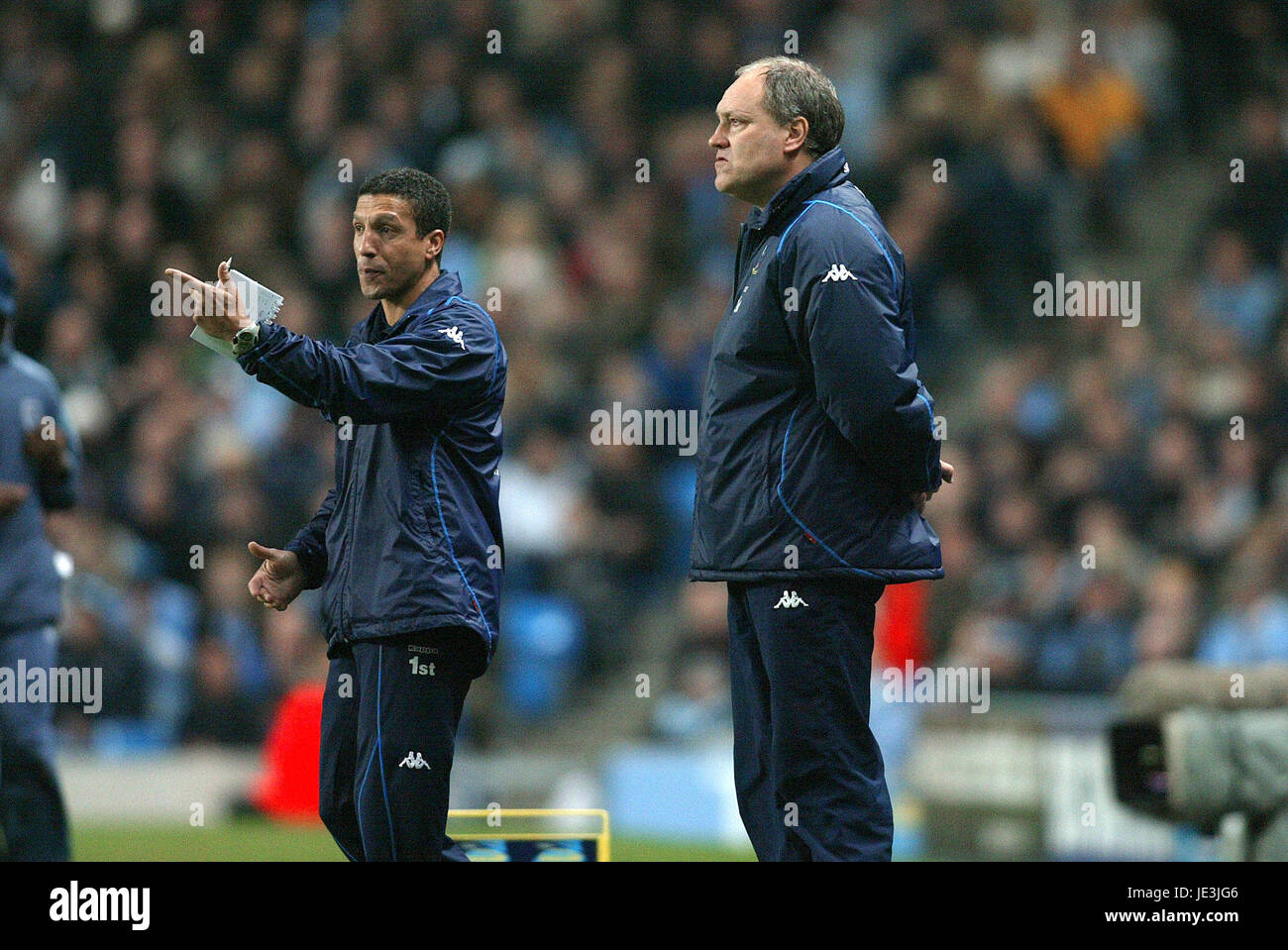 Chris Hughton Martin Jol Tottenham Hotspur Fc Manchester Stadium Stock Photo Alamy