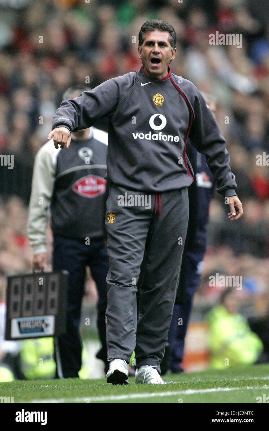CARLOS QUEIROZ MANCHESTER UNITED ASST MANAGER OLD TRAFFORD MANCHESTER carlos-queiroz-manchester-united-asst-manager-old-trafford-manchester