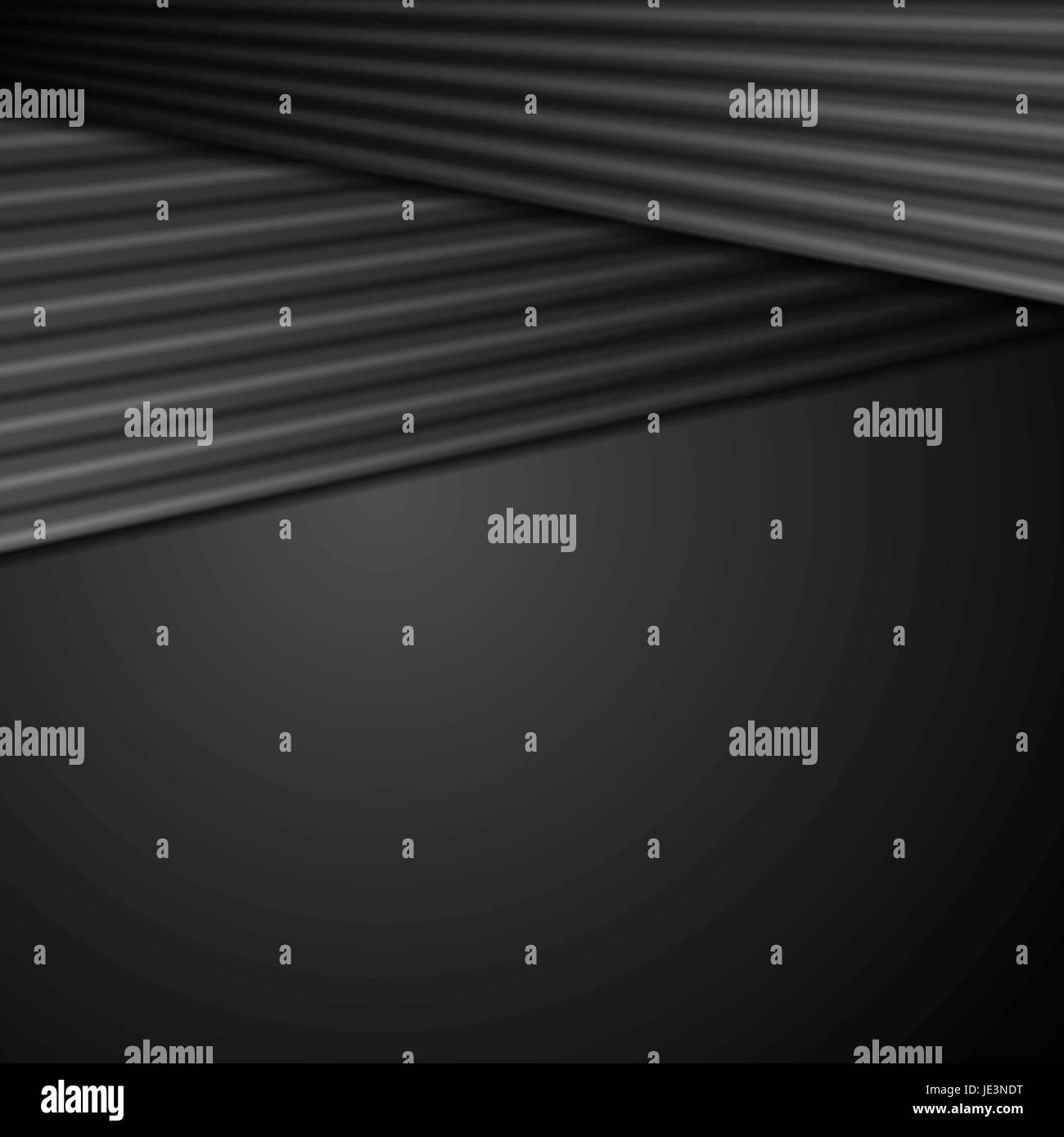 Black abstract tech background with smooth stripes. Vector corporate ...