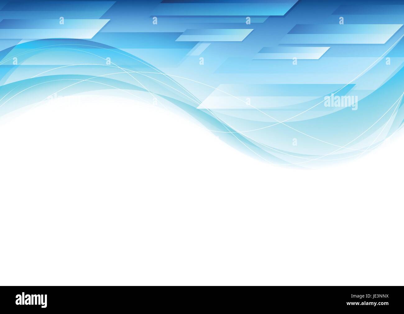 Abstract blue wavy tech geometric background. Vector design template ...