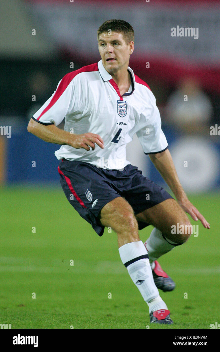 STEVEN GERRARD, ENGLAND and LIVERPOOL FC, AUSTRIA V ENGLAND, 2004 Stock ...