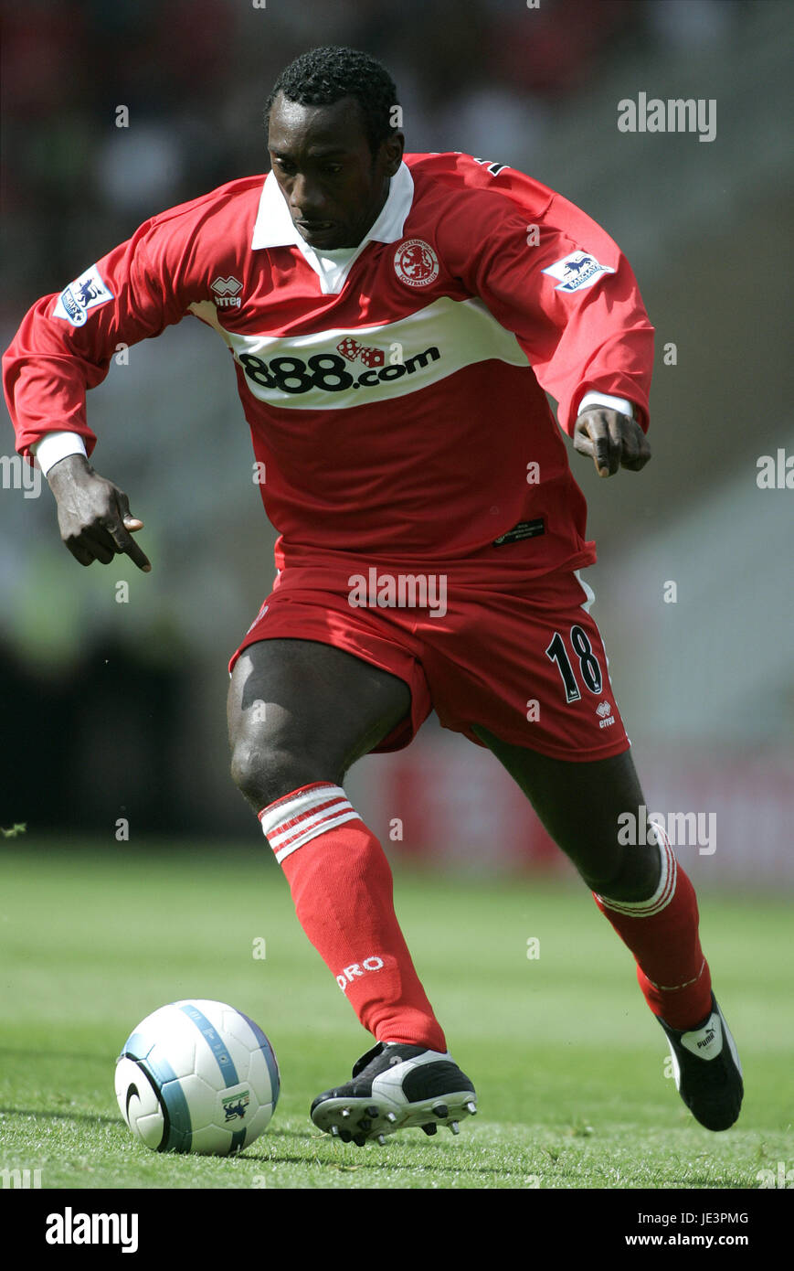 JIMMY FLOYD HASSELBAINK MIDDLESBROUGH FC RIVERSIDE STADIUM