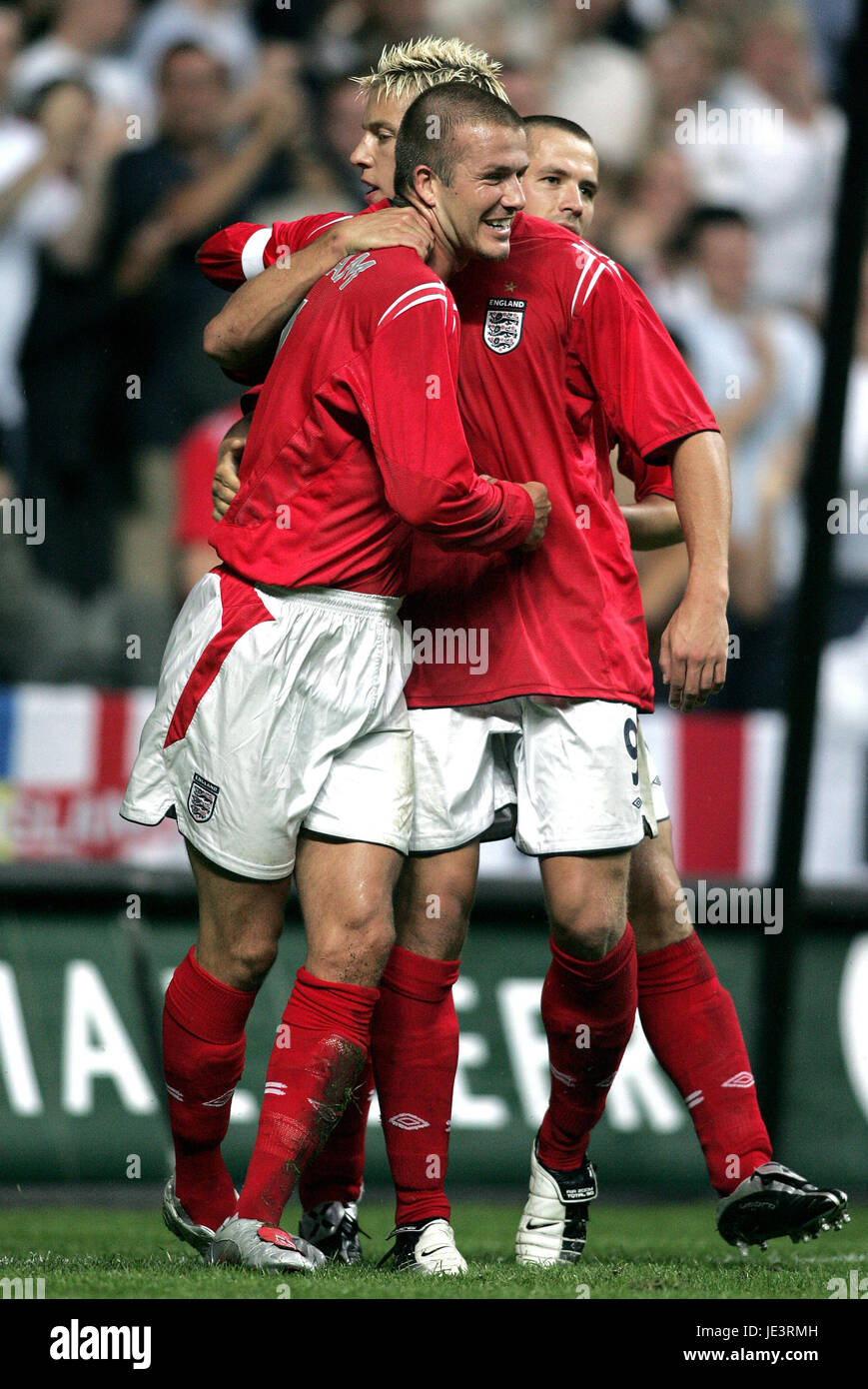 photo England V Ukraine 2004 https www alamy com stock photo david beckham alan smith england v ukraine st james park newcastle 146372593 html
