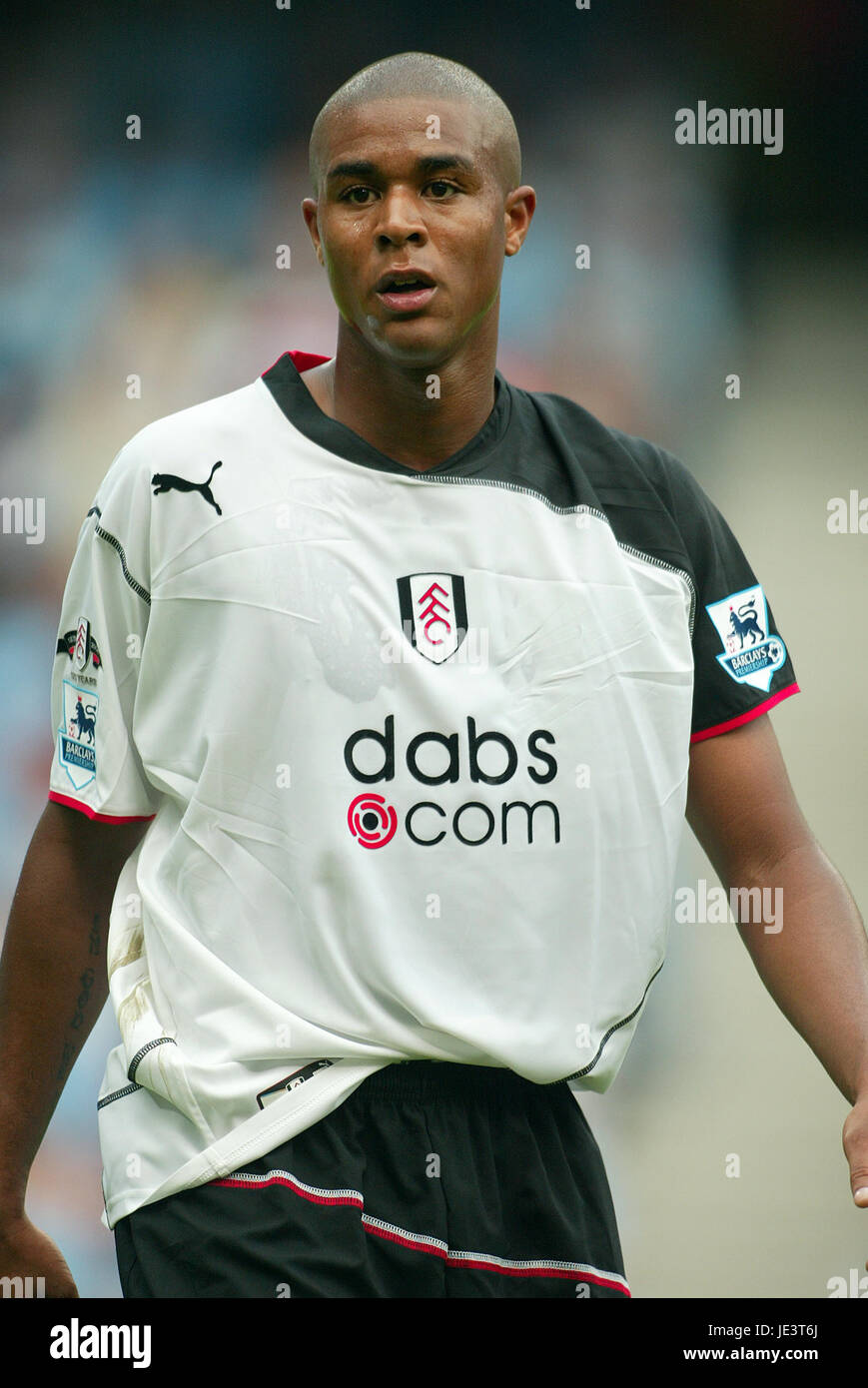 Zat Knight Fulham Fc City Of Manchester Stadium Manchester England 14 Stock Photo Alamy