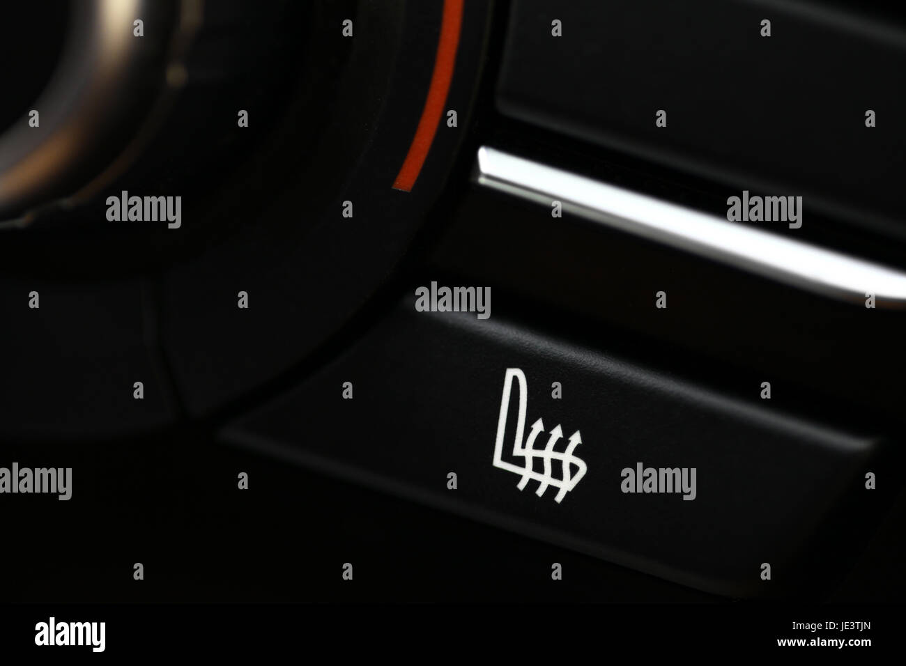 Detail of the heated seats button in a car Stock Photo Alamy