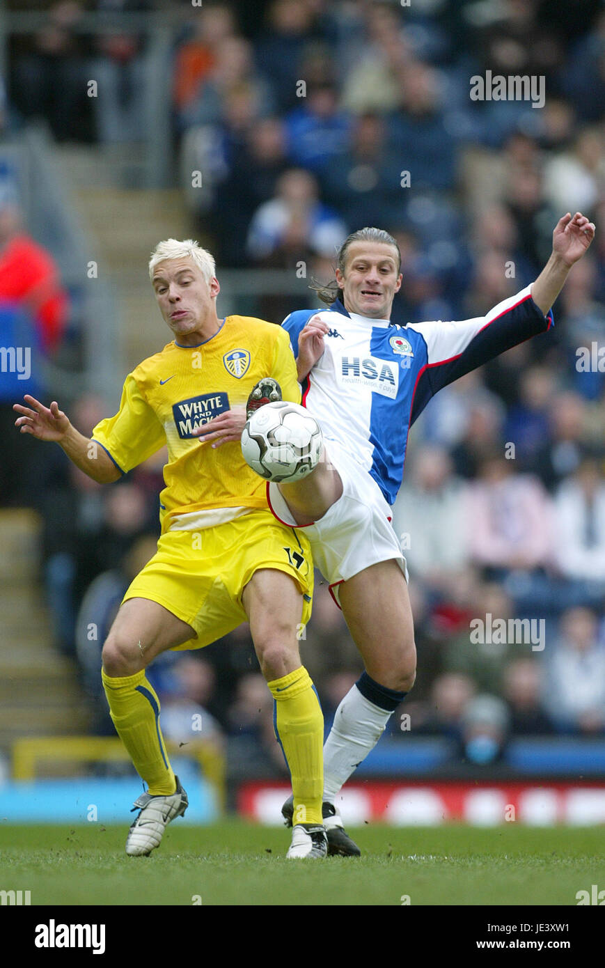 TUGAY & ALAN SMITH BLACKBURN ROVERS V LEEDS UTD EWOOD PARK BLACKBURN ...