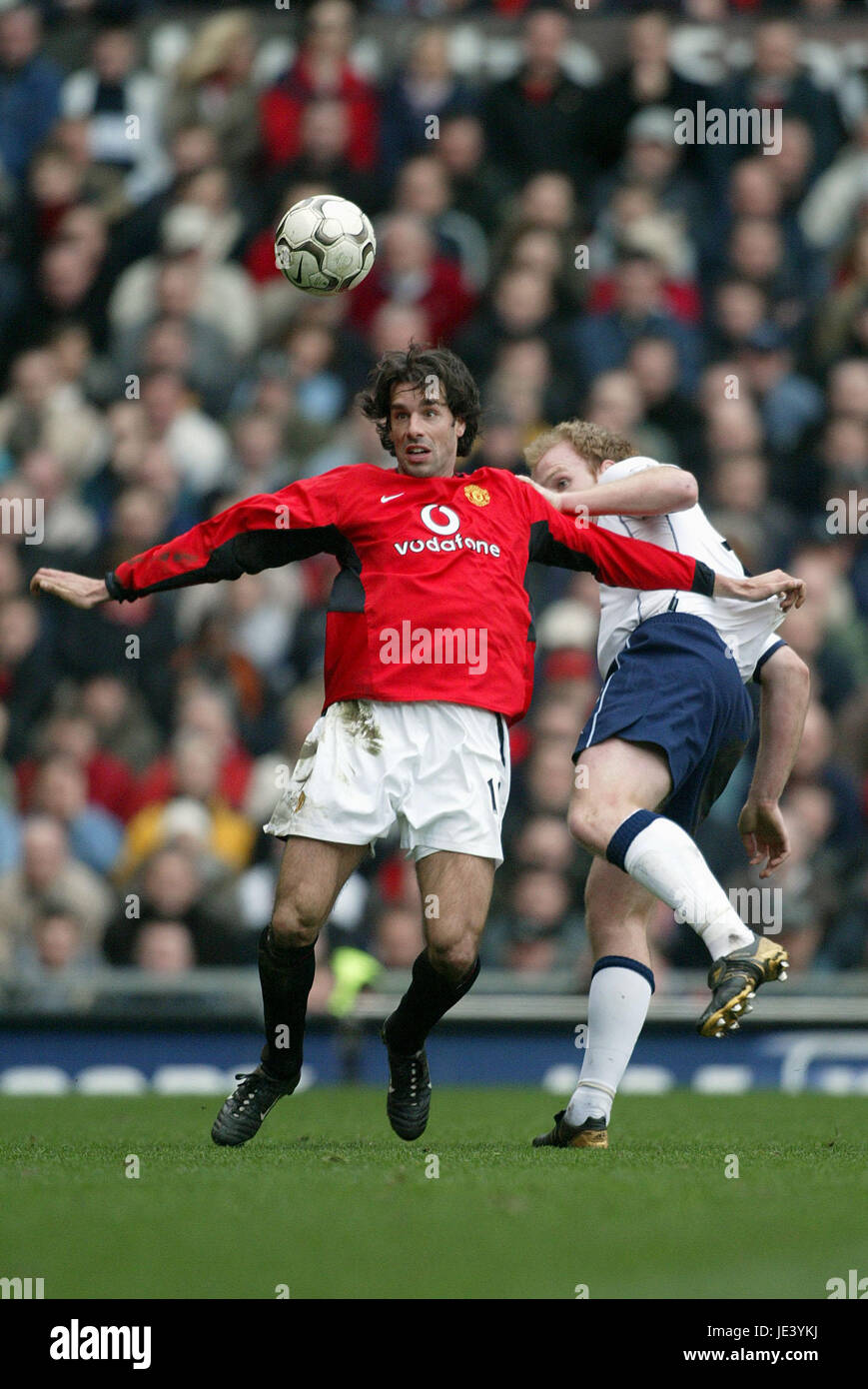 R NISTELROOY & GARY DOHERTY MANCHESTER UNITED V SPURS FC OLD TRAFFORD ...