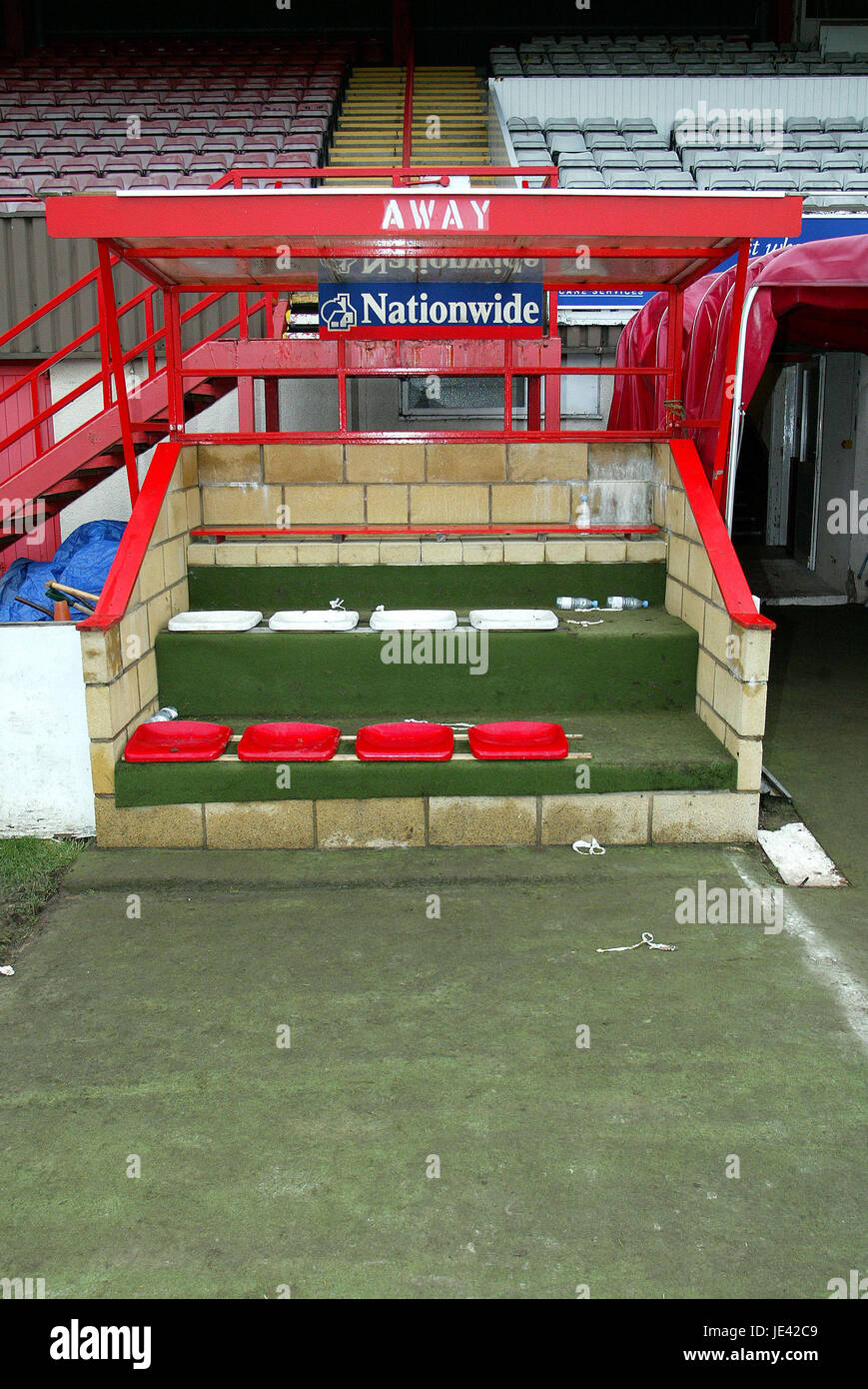 AWAY DUGOUT MCCAIN STADIUM SCARBOROUGH FOOTBALL CLUB MCCAIN STADIUM