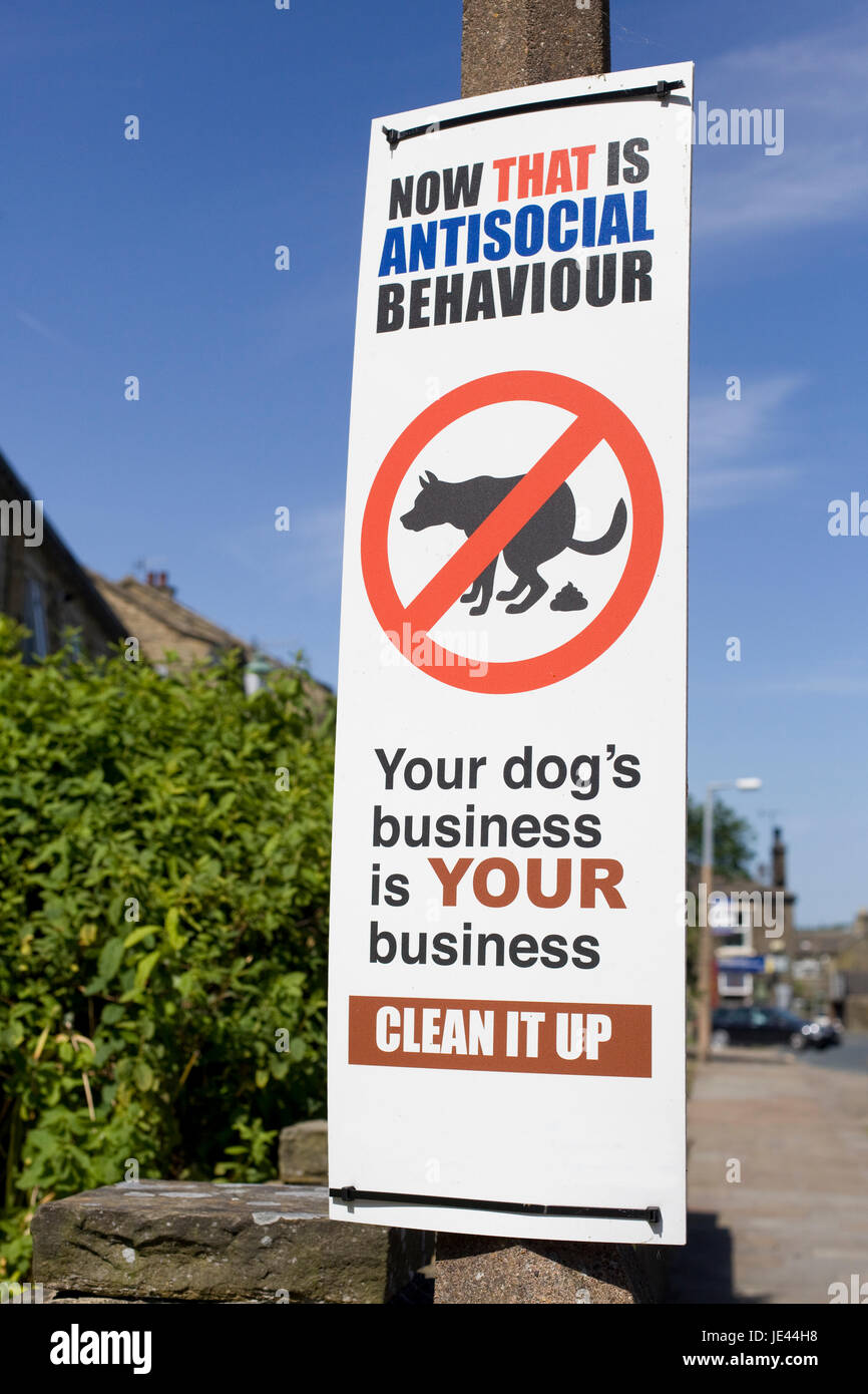 Now that is Antisocial behaviour poster Stock Photo