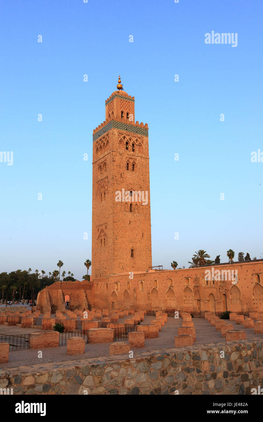 Koutoubia mosque in Marrakech Stock Photo