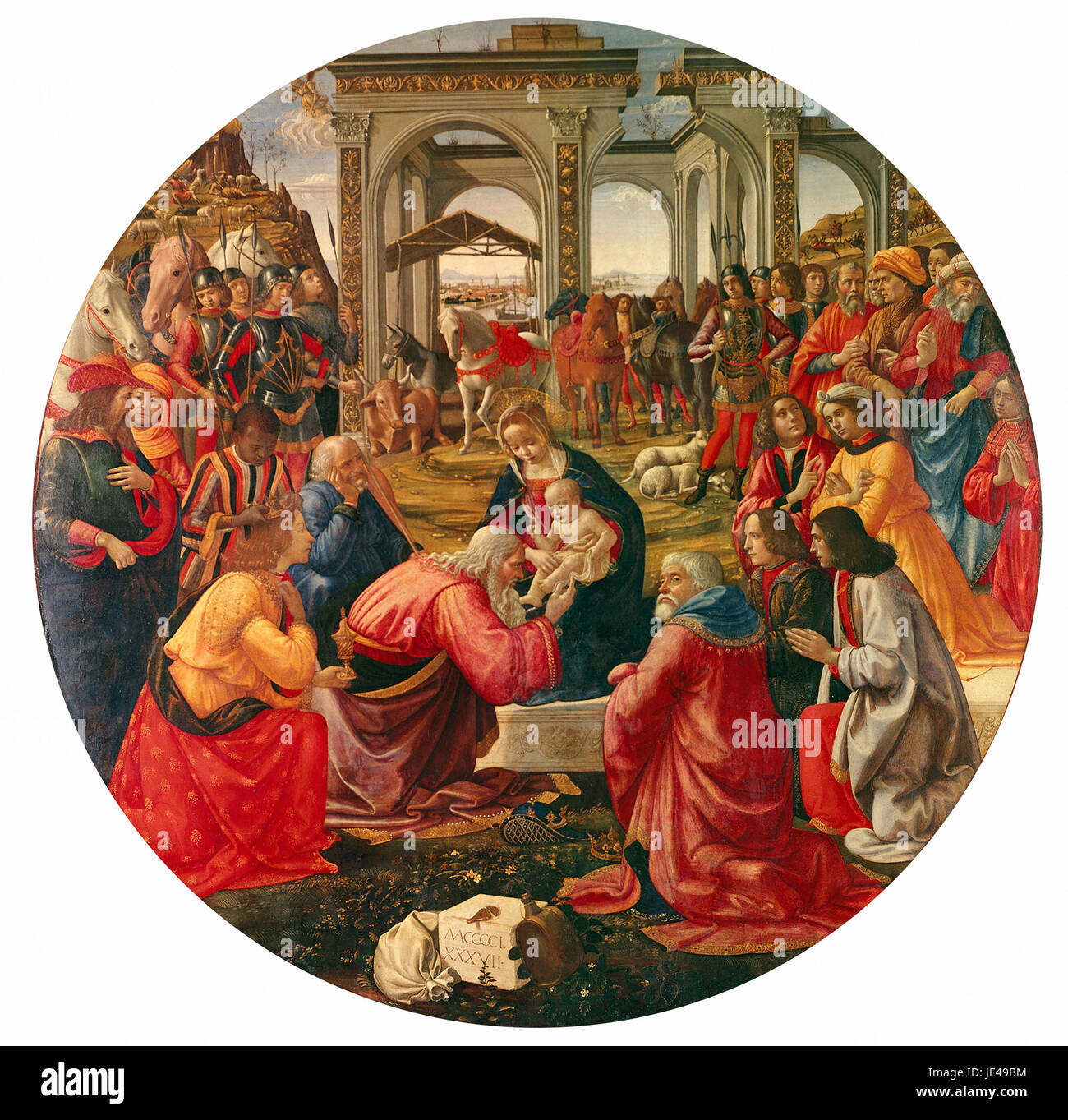Domenico Ghirlandaio - Adoration of the Magi Stock Photo - Alamy