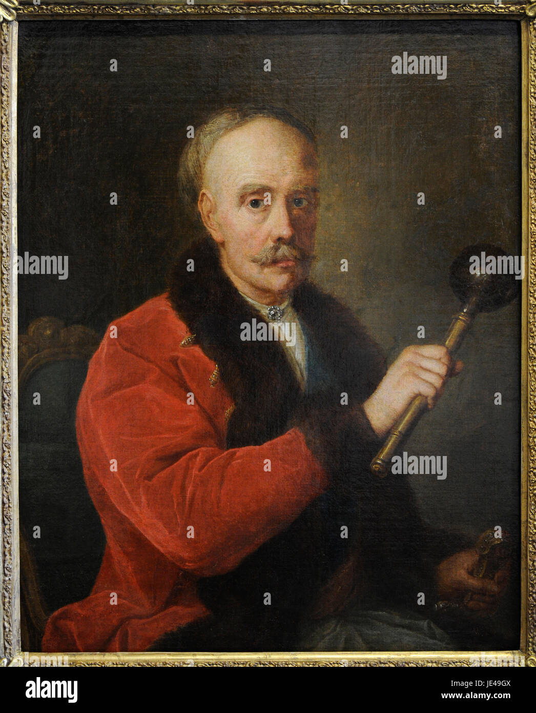 Michal Jozef Massalski (1700-1768). Duke, Castellan of Vilnius, Gran Hetman of LIthuania. Portrait, 1765. By Szymon Czechowicz (1689-1775). Vilnius Picture Gallery, Lithuania. Stock Photo
