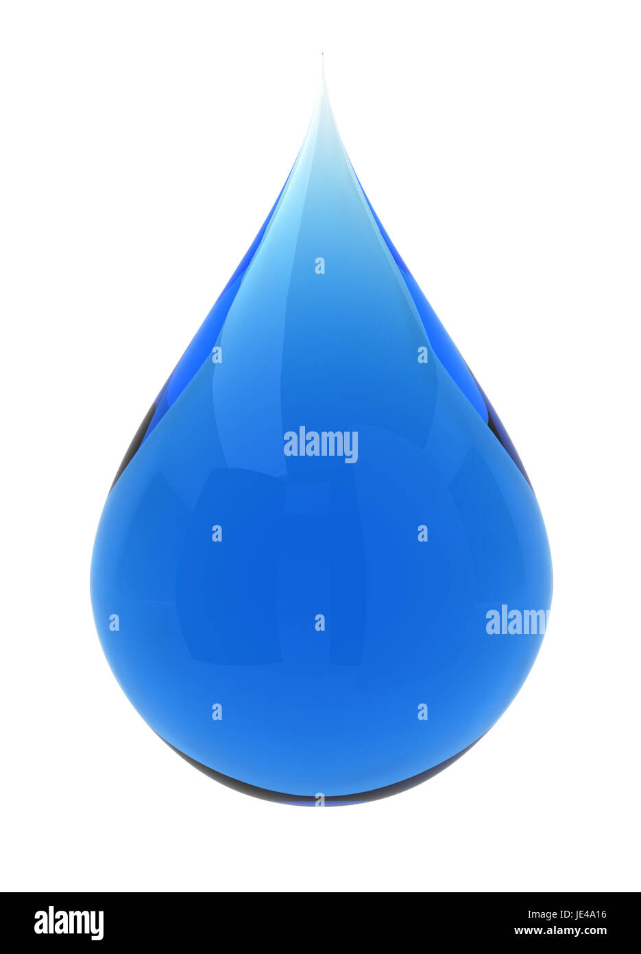 Water drop. 3d illustration on white background Stock Photo - Alamy