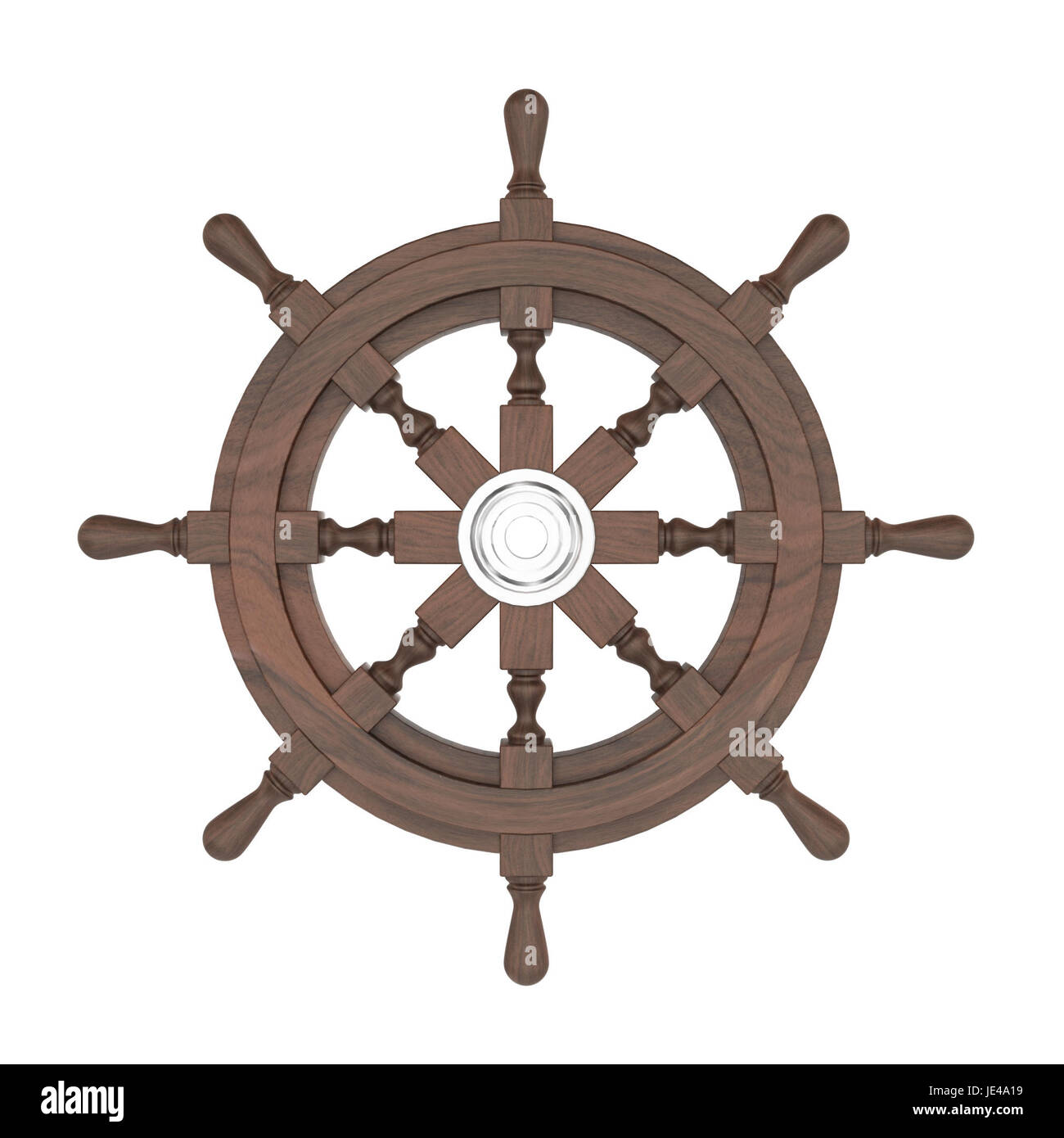 Steering wheel. 3d illustration on white background Stock Photo - Alamy