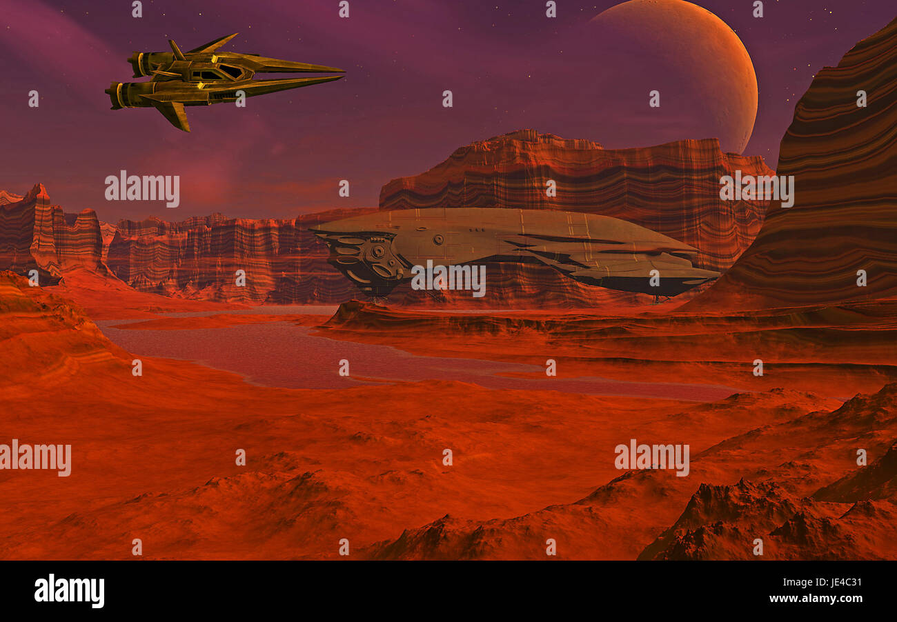 Science fiction mountains hi-res stock photography and images - Alamy