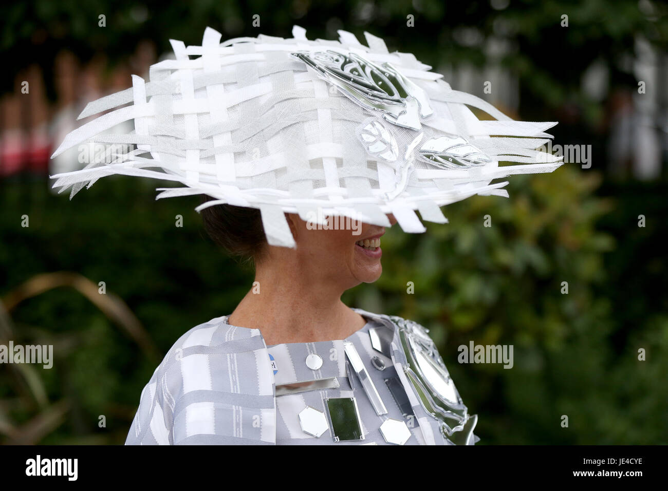 Gail Hayden-Stapf from Ascot during day three of Royal Ascot at Ascot Racecourse. Stock Photo