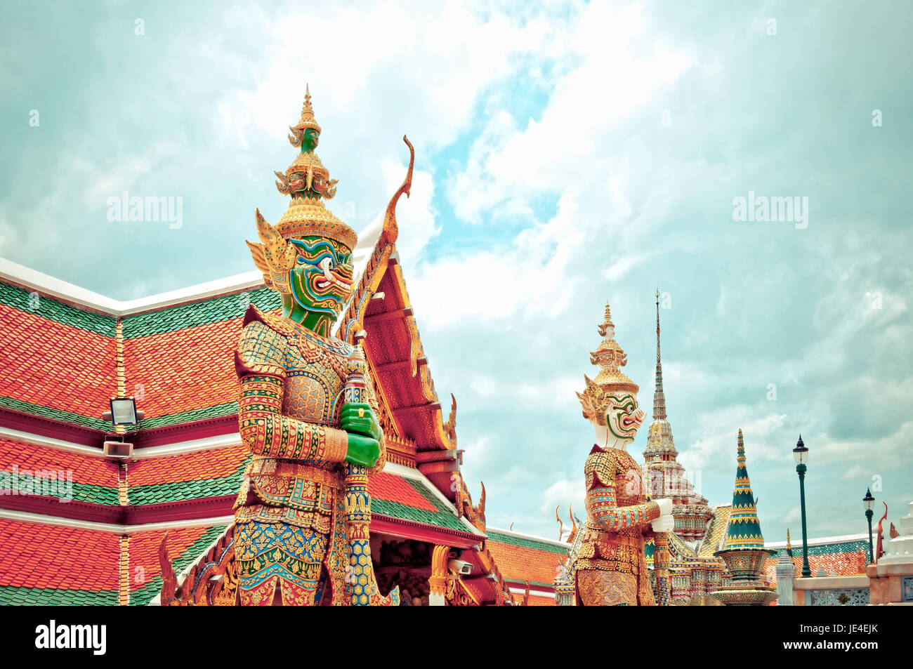 Guardian statue in Bangkok Grand Palace - Thailand Stock Photo - Alamy