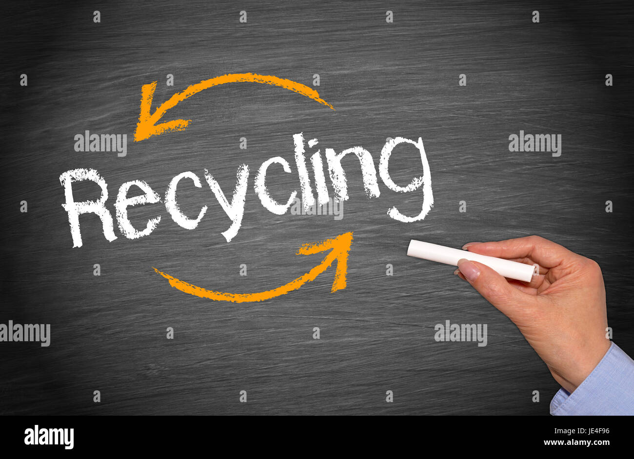 Reduce reuse recycle blackboard sign hi-res stock photography and ...
