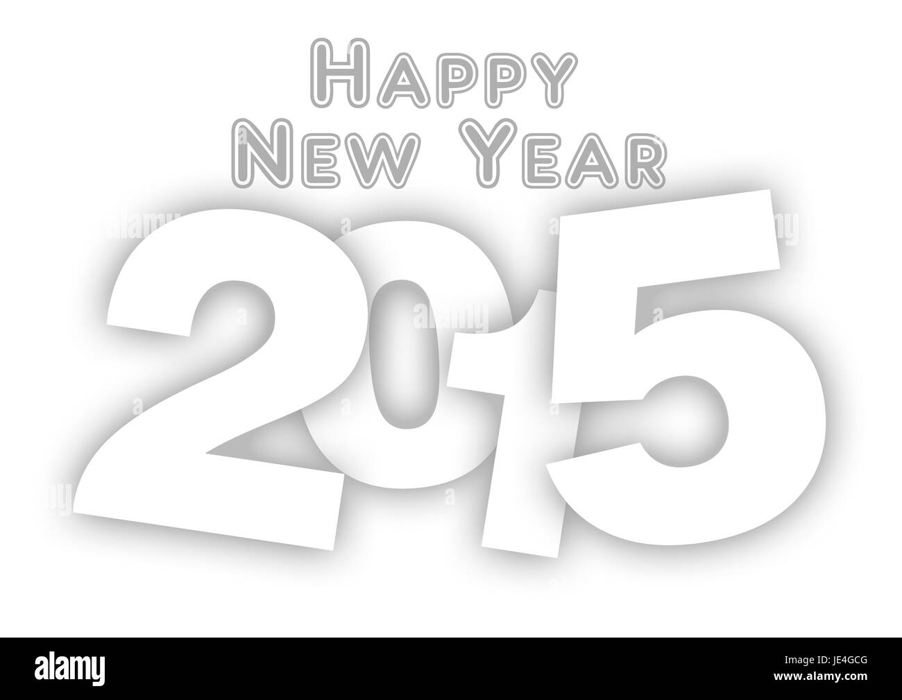 Illustration für Neujahr  2015 Stock Photo