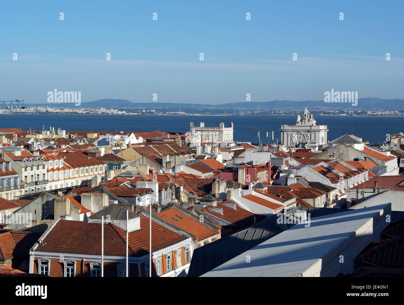 Baixa, Lisbon, Portugal Stock Photo Alamy