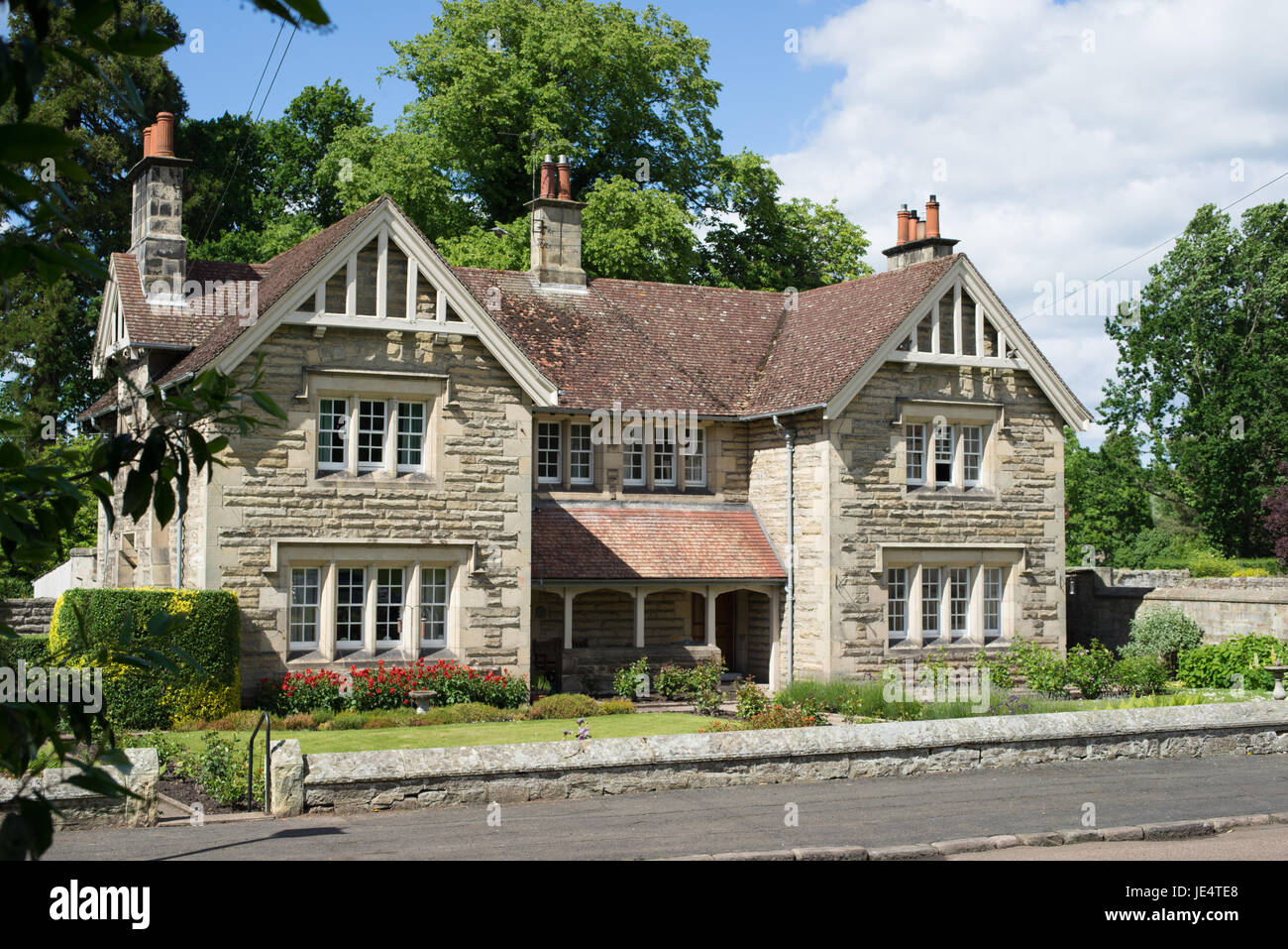 Housing at Ford and Etal Estate, Northumberland, England Stock Photo