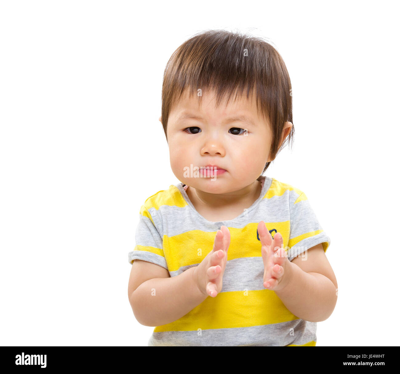 Asian baby clap hand Stock Photo Alamy