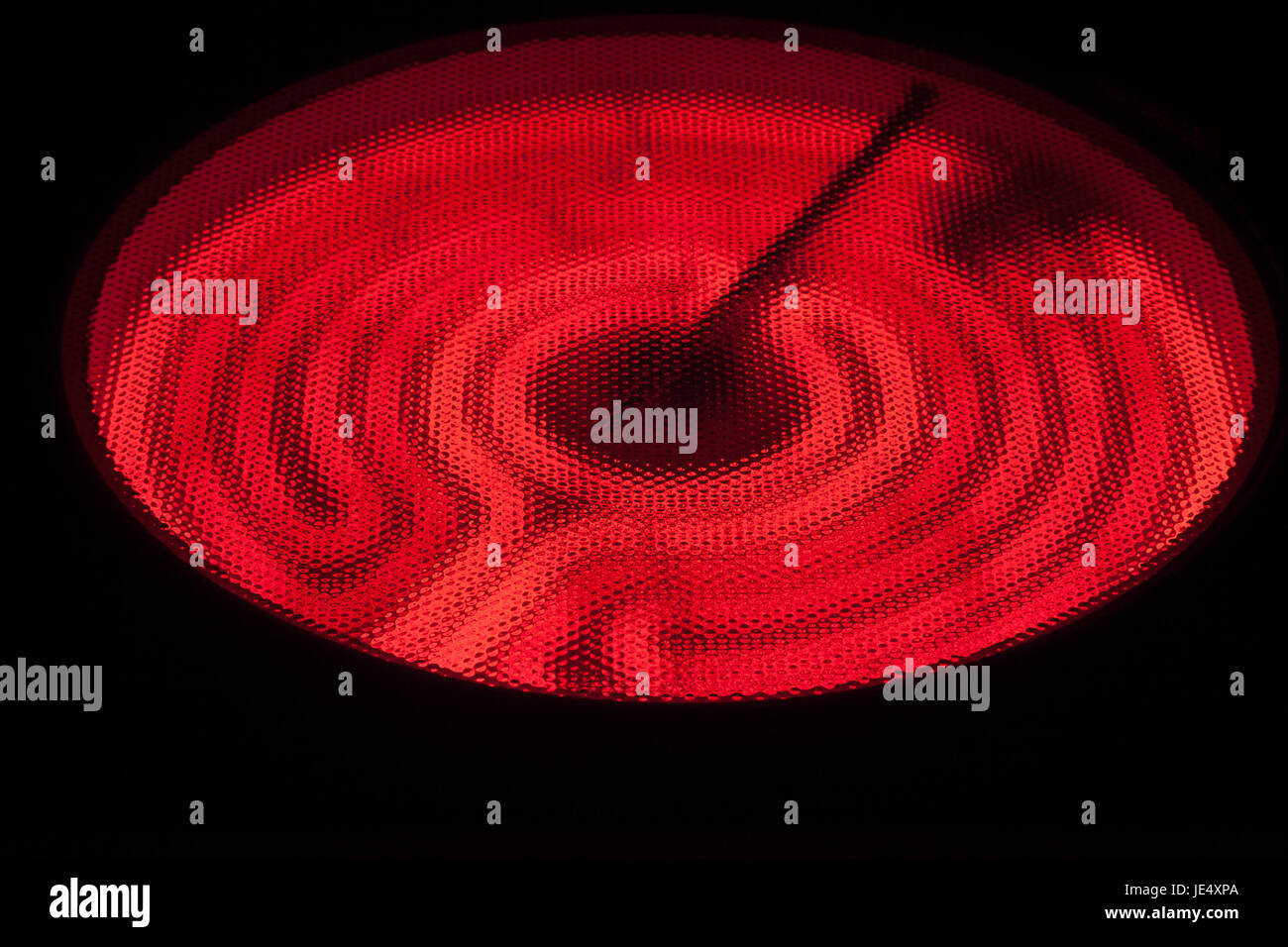Ceramic Stove Top hot spiral on black Stock Photo Alamy