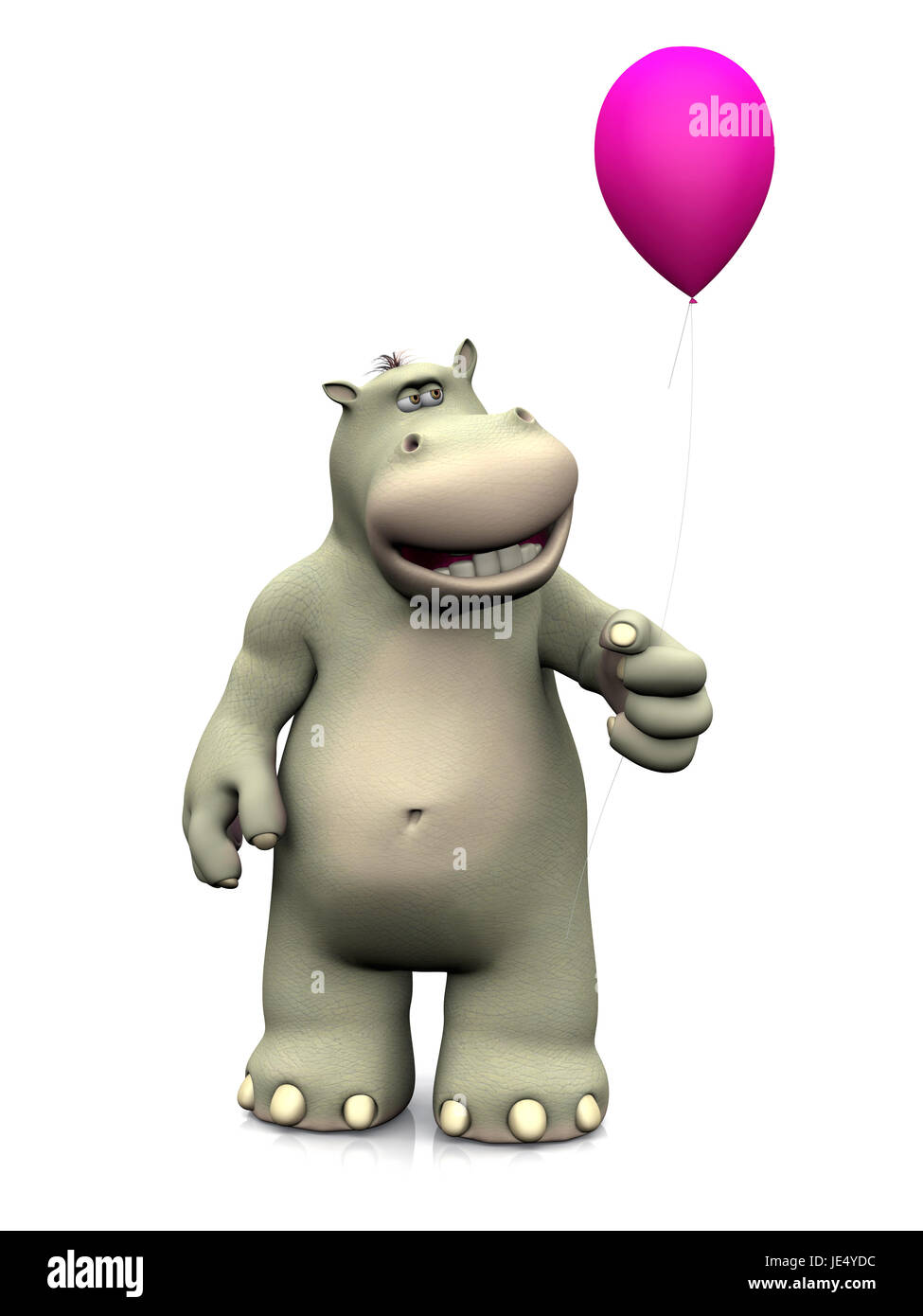 Funny hippo cartoon smiling hi-res stock photography and images - Alamy