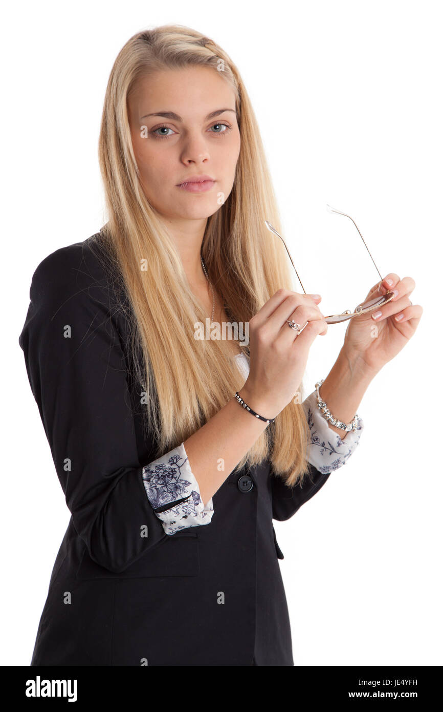Pensive young woman Stock Photo